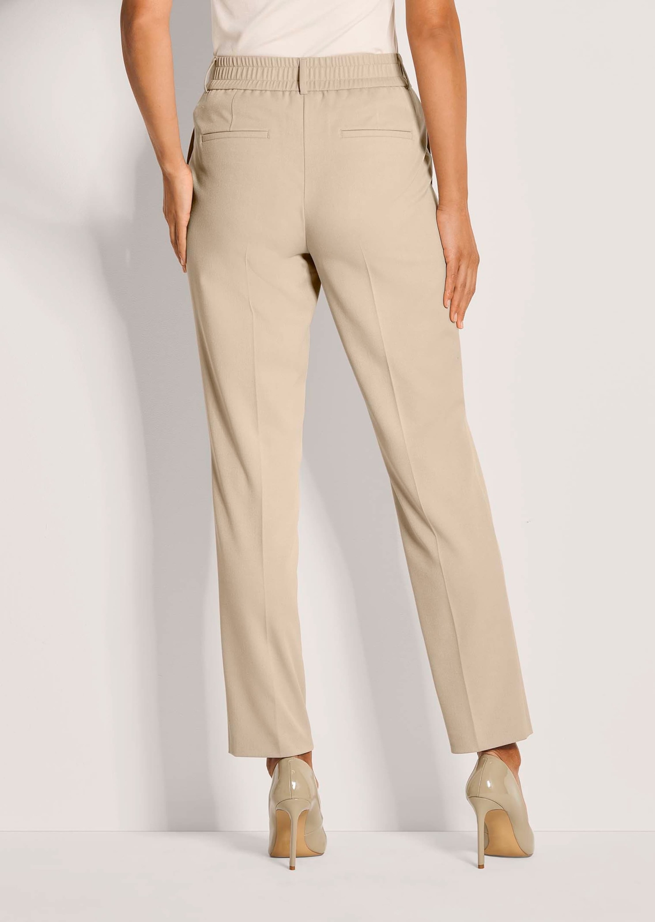 MADELEINE Bundfaltenhose »Chinohose Konische Businesshose mit Stretch-Komfort«