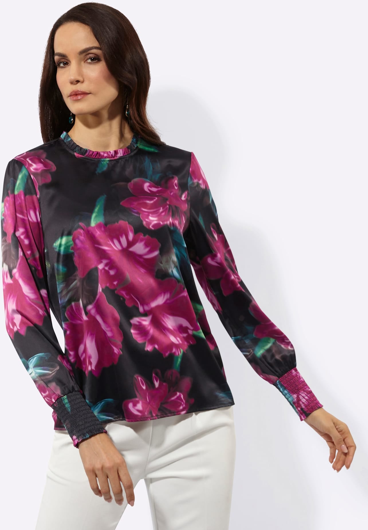 creation L Satinbluse