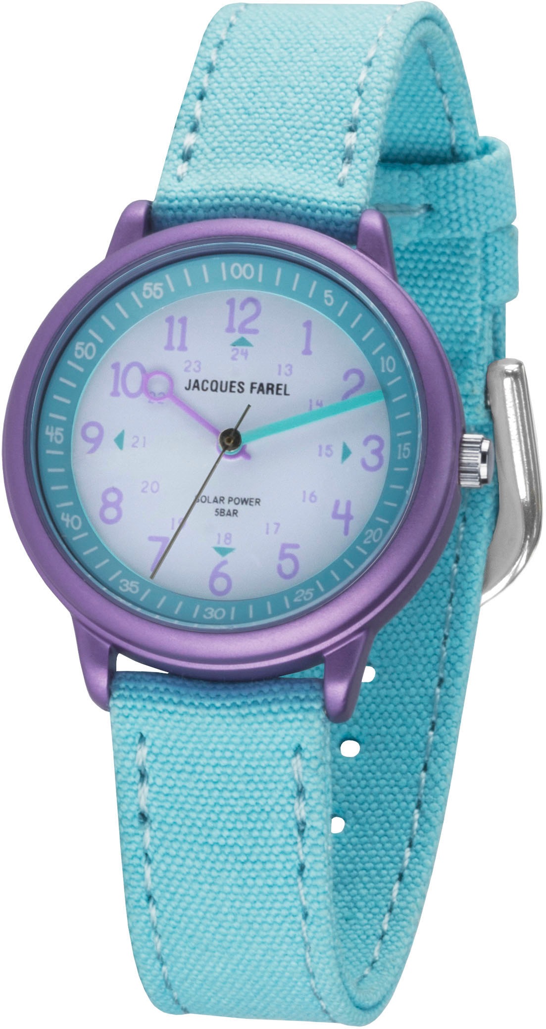 Jacques Farel Solaruhr »ORSO 3075«, Armbanduhr, Kinderuhr, ideal auch als Geschenk