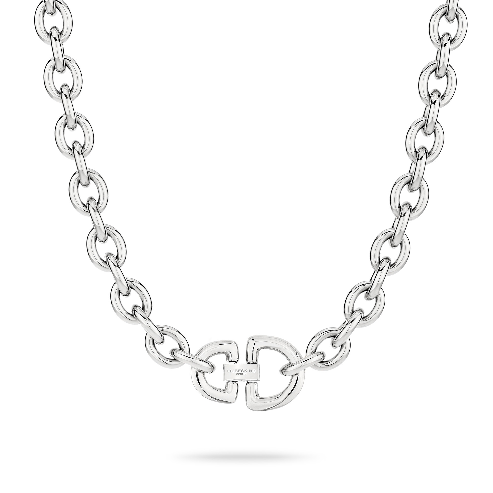 Liebeskind Berlin Kette mit Anhänger »Schmuck Geschenk Edelstahl Halskette The D-Link Statement«