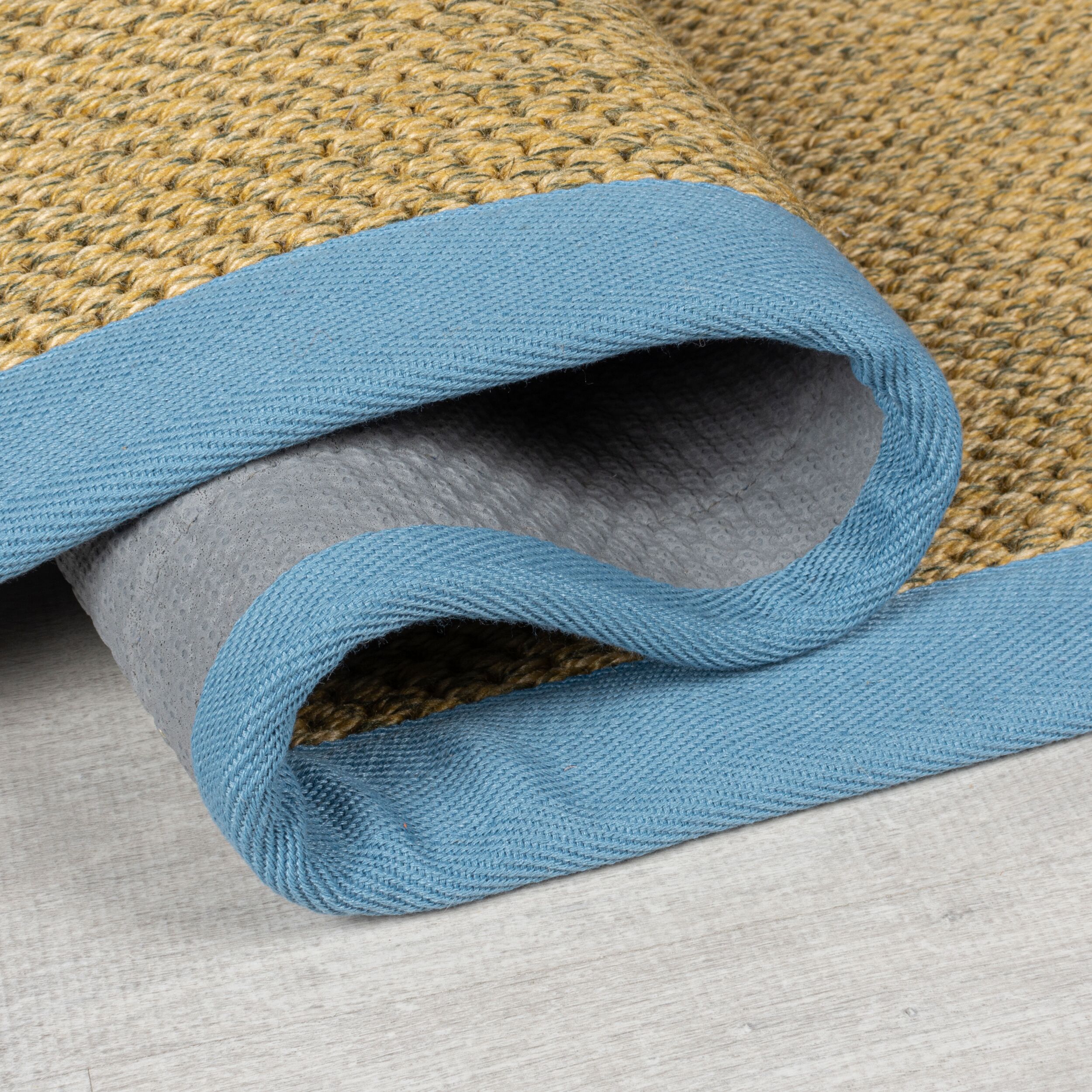 Thumbnail - FLAIR RUGS Teppich "Sisal Look", rechteckig, 6 mm Höhe, Sisal Look Border Indoor Outdoor Bodenläufer Teppich
