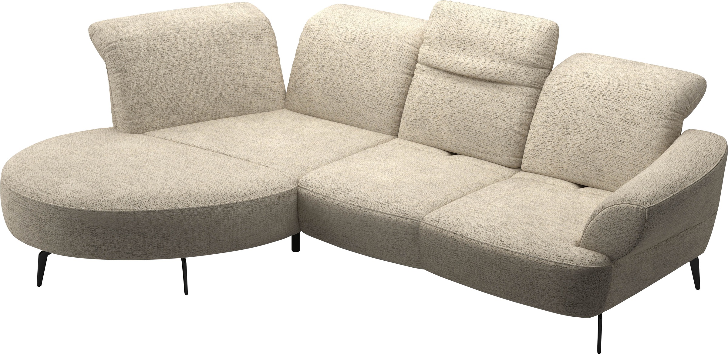 sit&more Ecksofa »Dance«, inkl.System Click&Seat und Sitztiefenverstellung