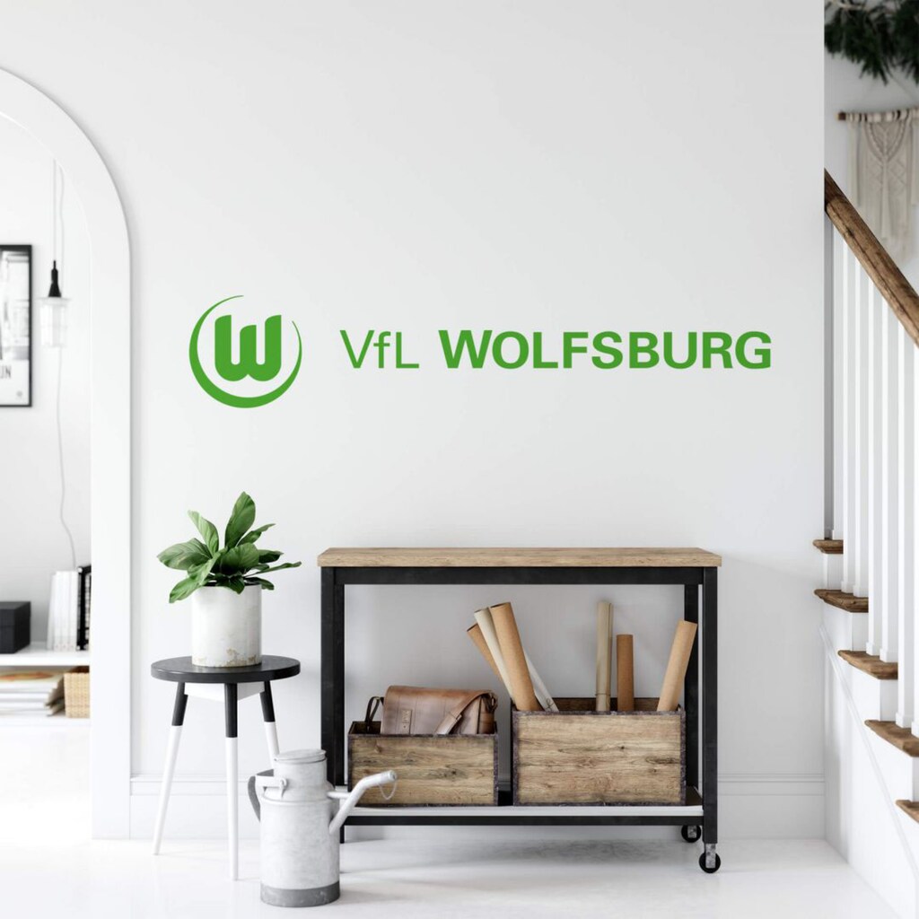 Wall-Art Wandtattoo »Fußball VfL Wolfsburg Logo 3«, (1 St.), selbstklebend, entfernbar