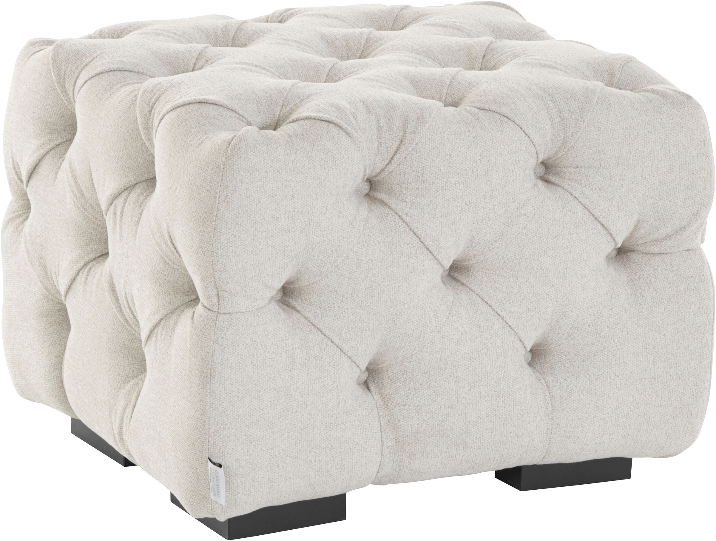 Home affaire Polsterhocker "Kalina", mit klassischer Chesterfield-Knopfheft günstig online kaufen
