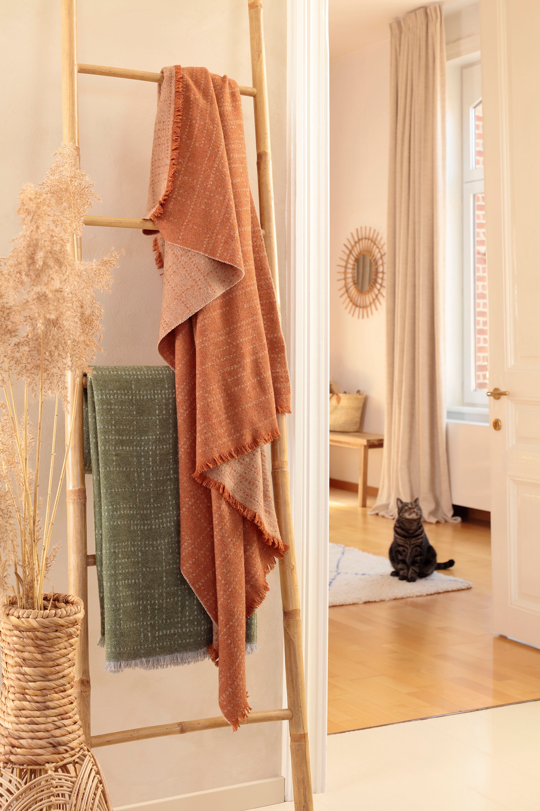 Biederlack "Nore" mit kurzer Franse günstig online kaufen