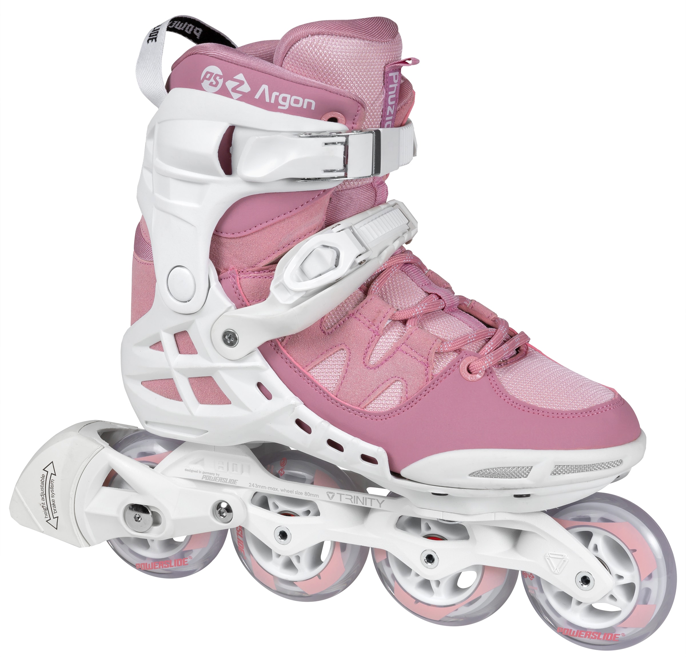 Powerslide Inlineskates »Phuzion Argon Rose 80«