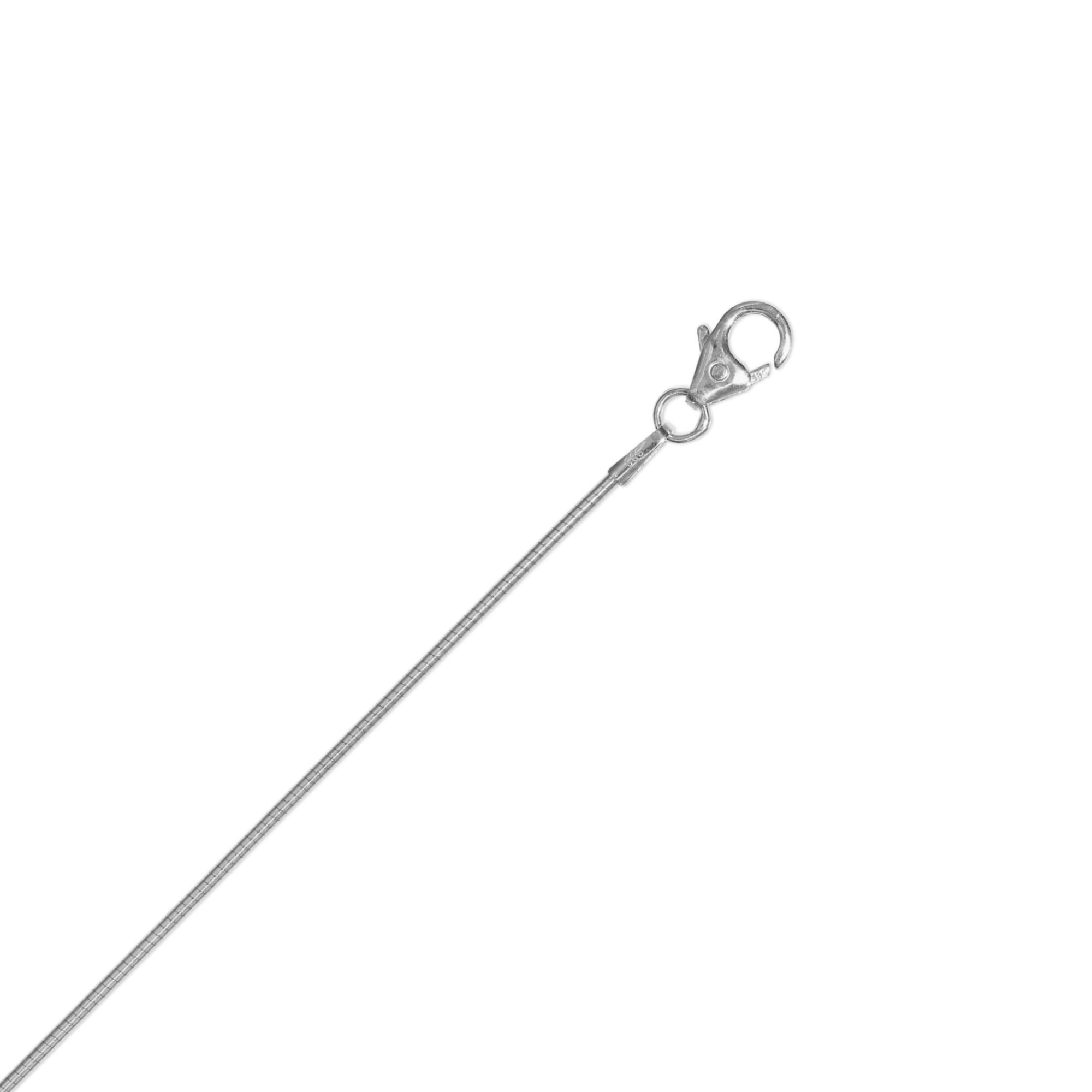 ONE ELEMENT Damen Goldkette "Halskette Tonda rund Reif aus 333 Weißgold Ø 1 mm", 45, Gold Weißgold 333, silber, Gold, Weißgold 333, Halsketten, Damen