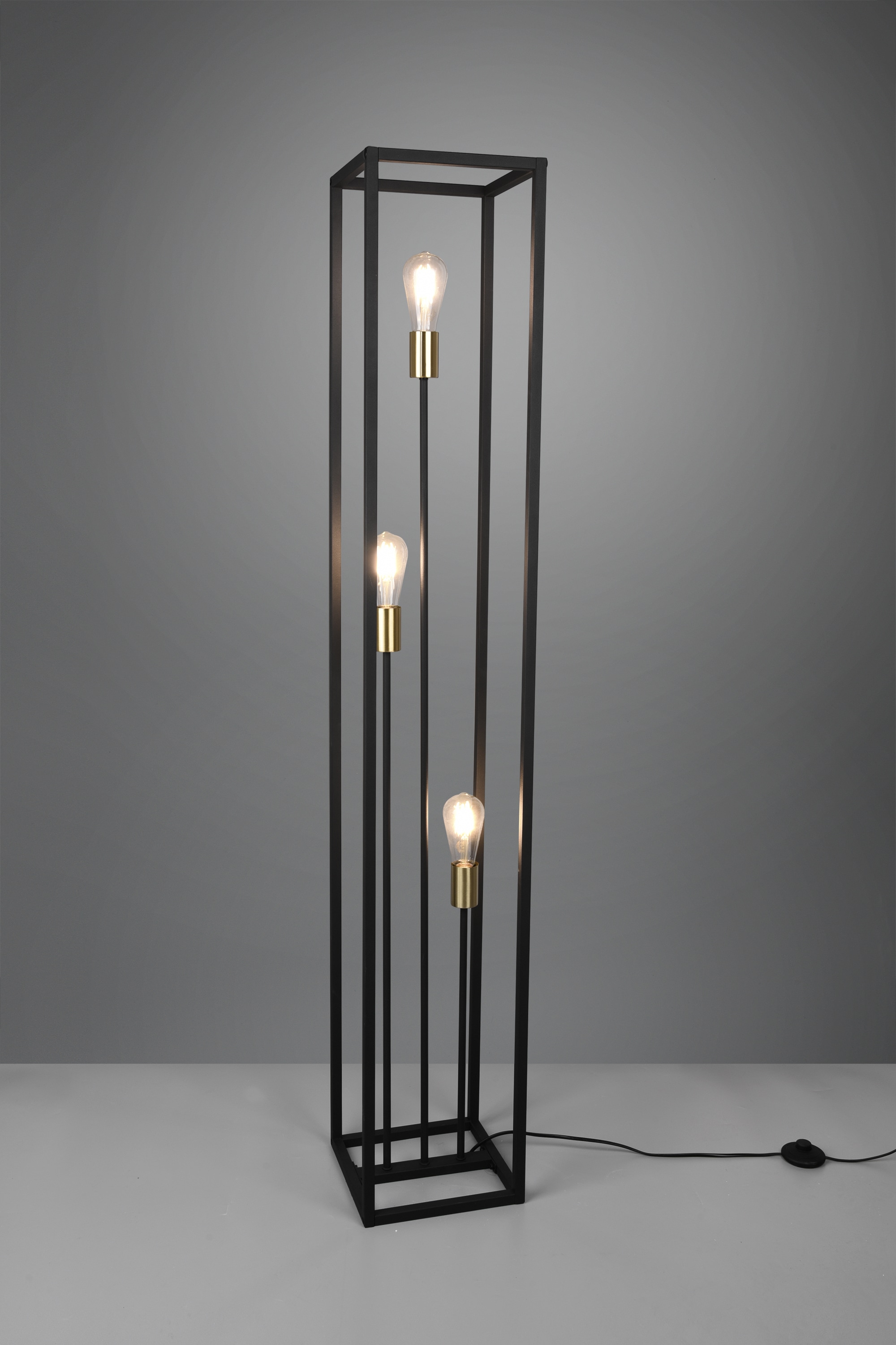 abgesetzt bei Tülle Höhe Messing | BAUR Sale »VITO«, Stehlampe 153 flammig-flammig, in Fussschalter, 3 cm, Leuchten TRIO