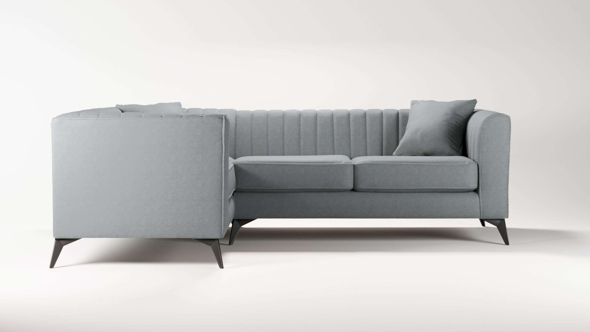 Places of Style Ecksofa "MATTHEW L-Form ideal für kleine Räume, Maße B/T/H: günstig online kaufen