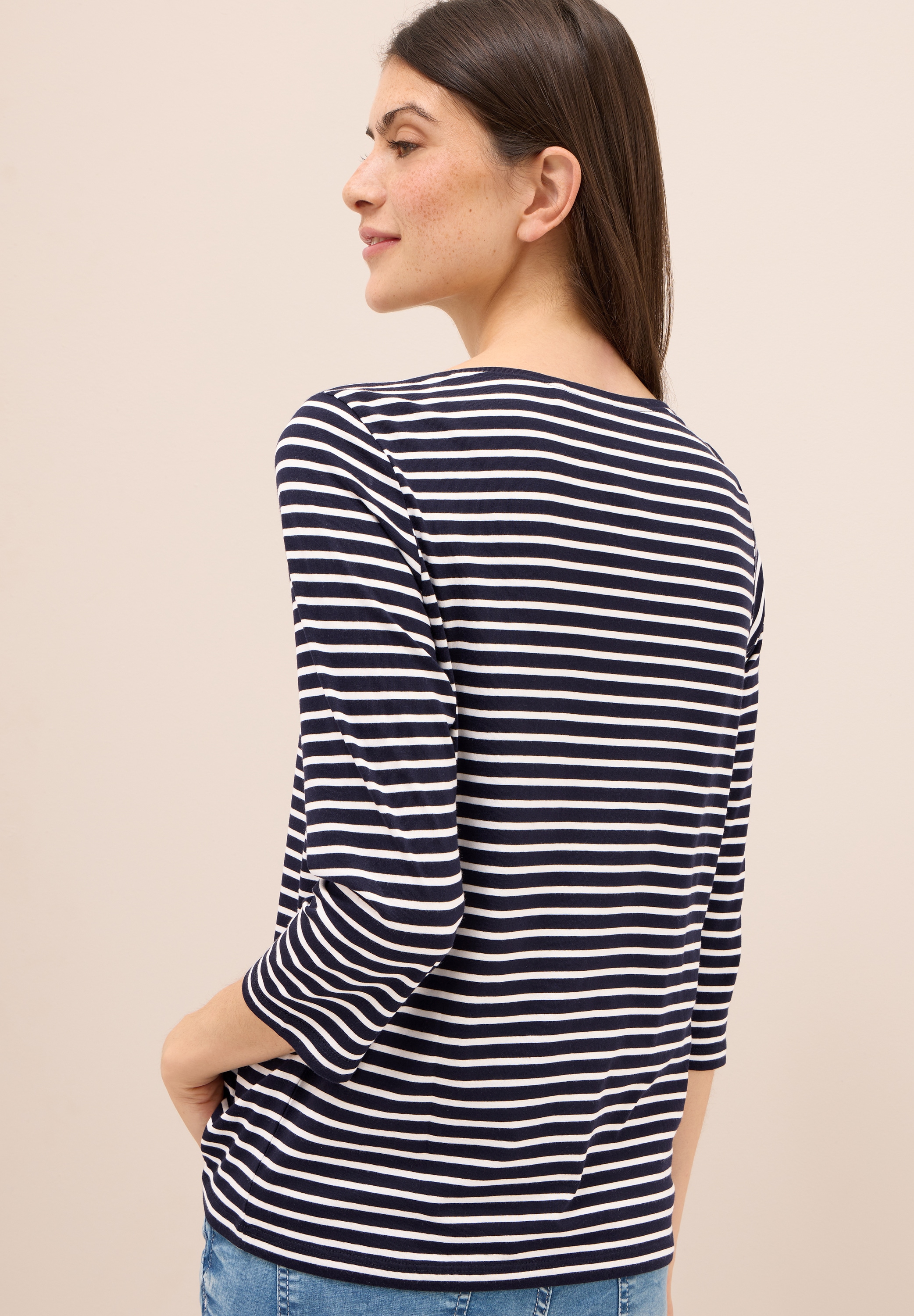 Cecil 3/4-Arm-Shirt, mit Streifen Muster