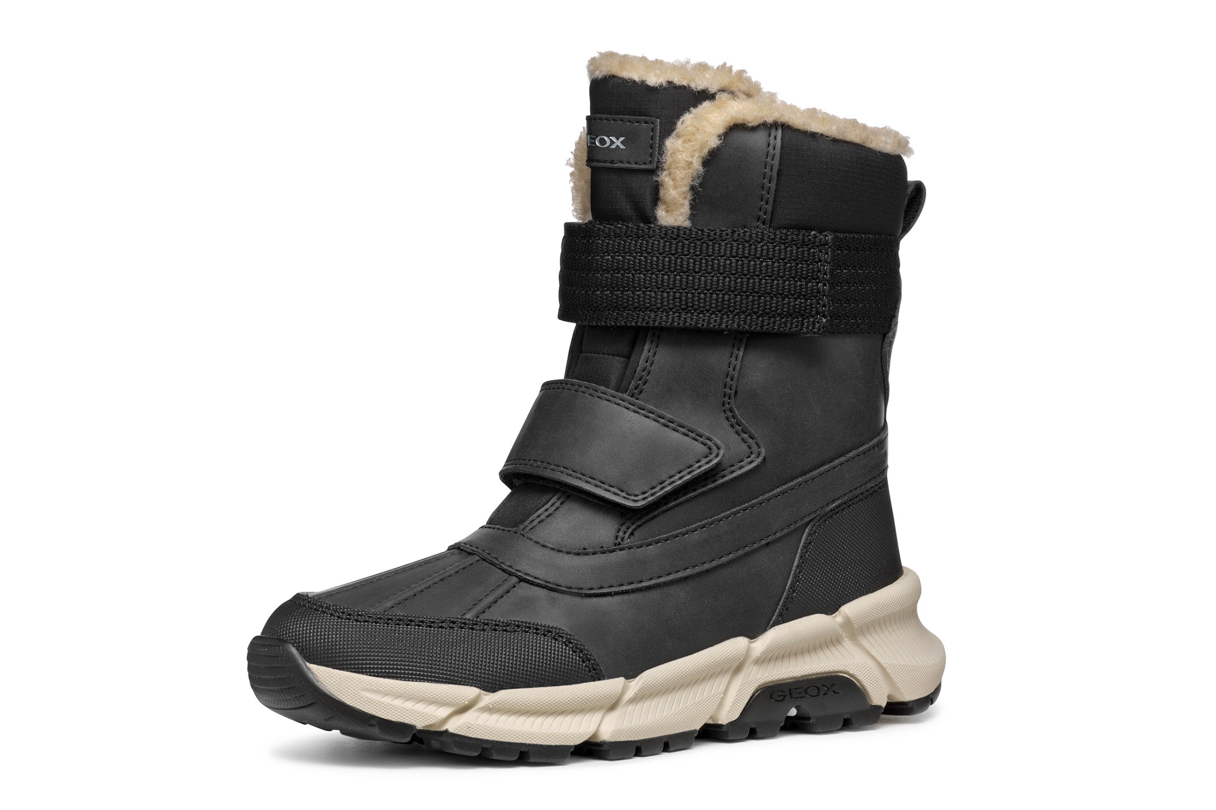 Geox Winterstiefel »J FLEXYPER PLUS BOY«  Snowboots, Klettstiefel mit Warmfutter, Größenschablone zum Download