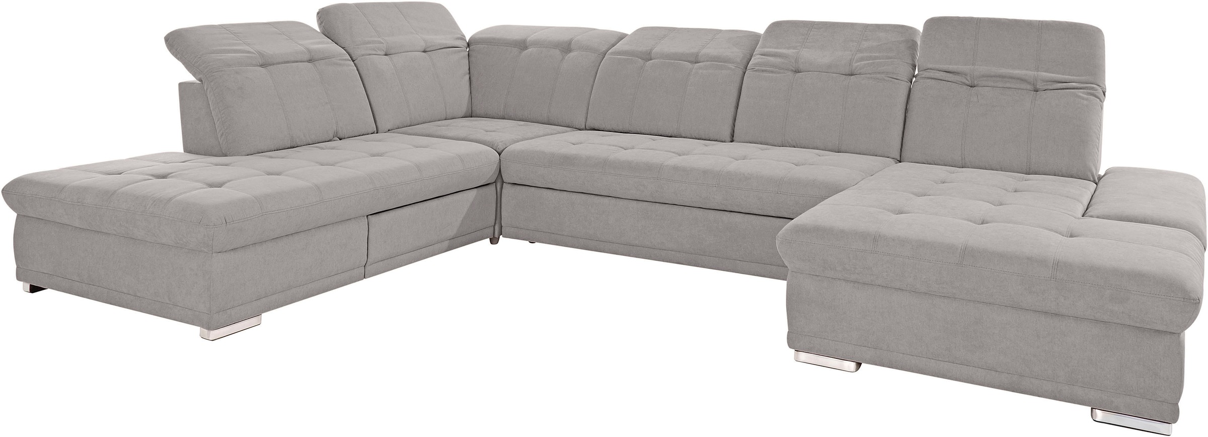 Thumbnail - COTTA Wohnlandschaft "Holiday U-Form mit Sitztiefen-, Armteil- und Kopfteilverstellung" wahlweise mit Bettfunktion & Bet...