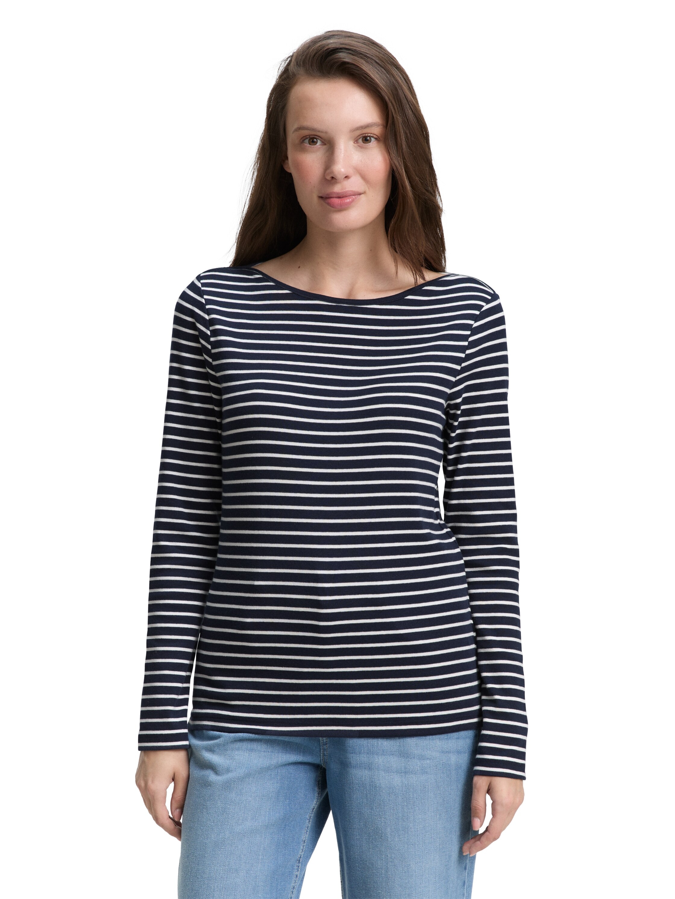 TOM TAILOR Langarmshirt, mit Streifen Muster günstig online kaufen