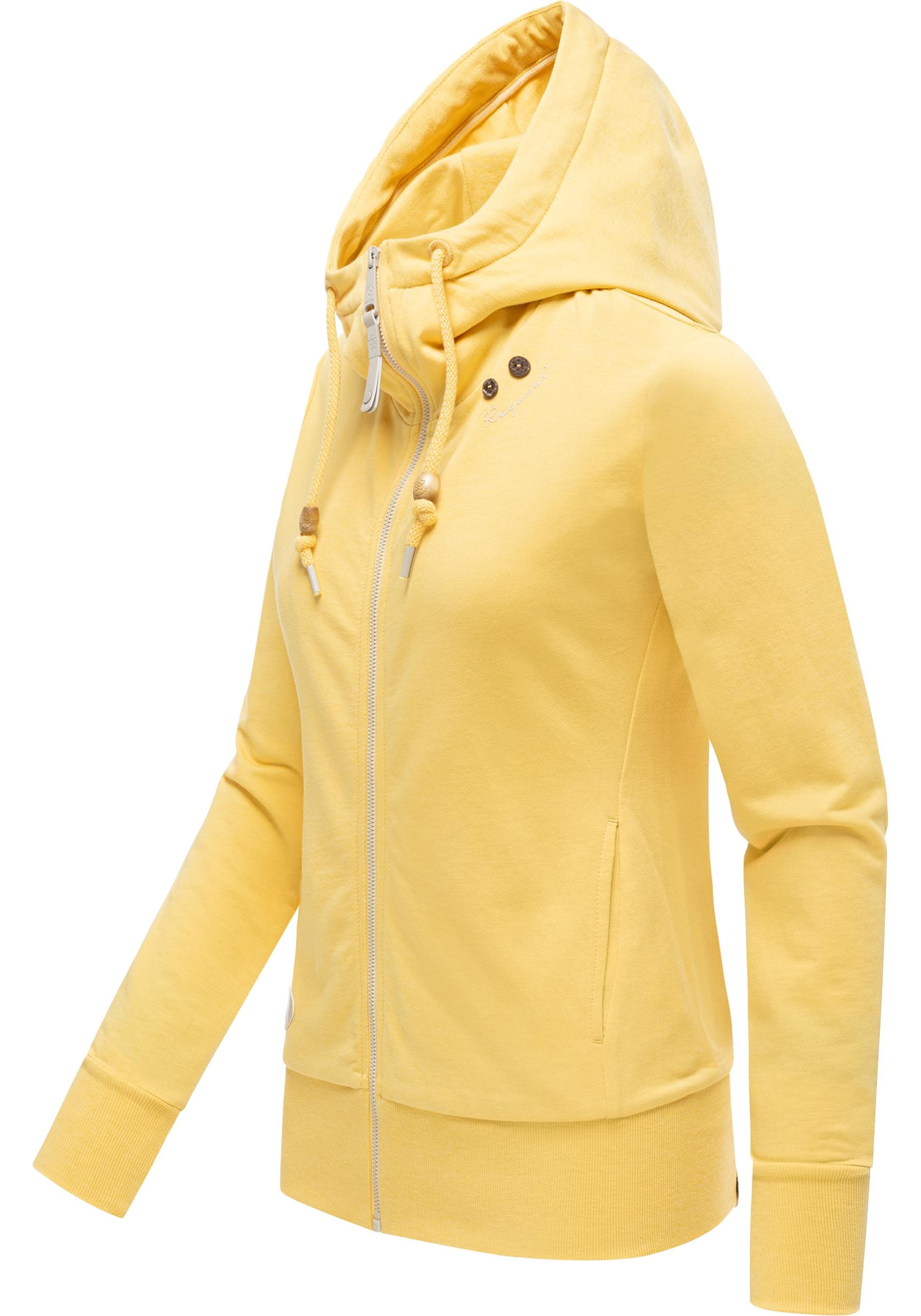 Ragwear Kapuzensweatjacke »Paya Intl.« sportlicher Damen Kapuzensweater mit Kordeln