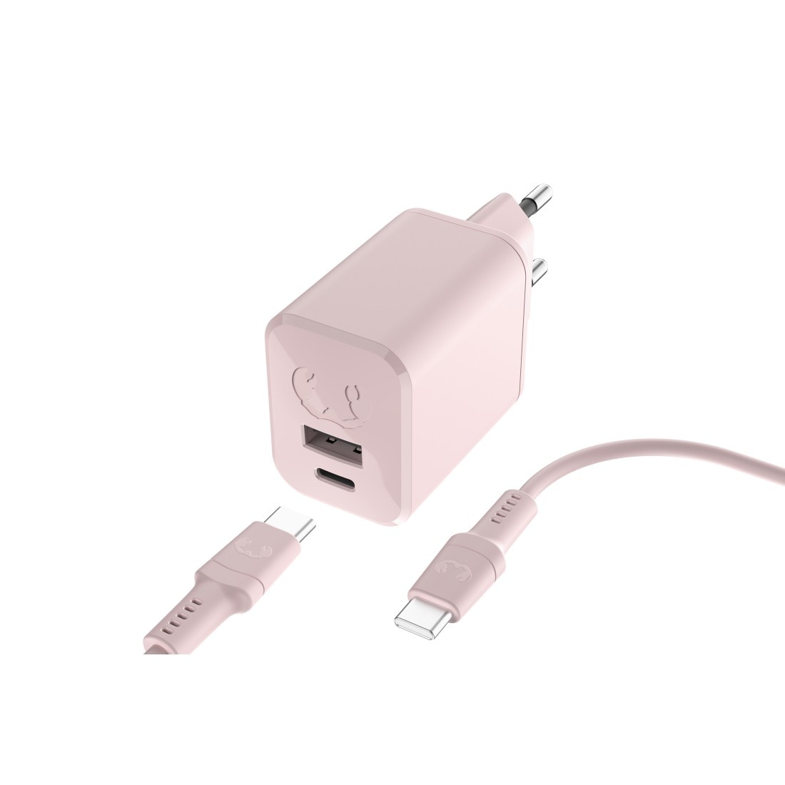 Schnelllade-Gerät »Mini-Charger USB-C- und USB-A, PD 45W, USB-C-Kabel 2m«, (2 St.)