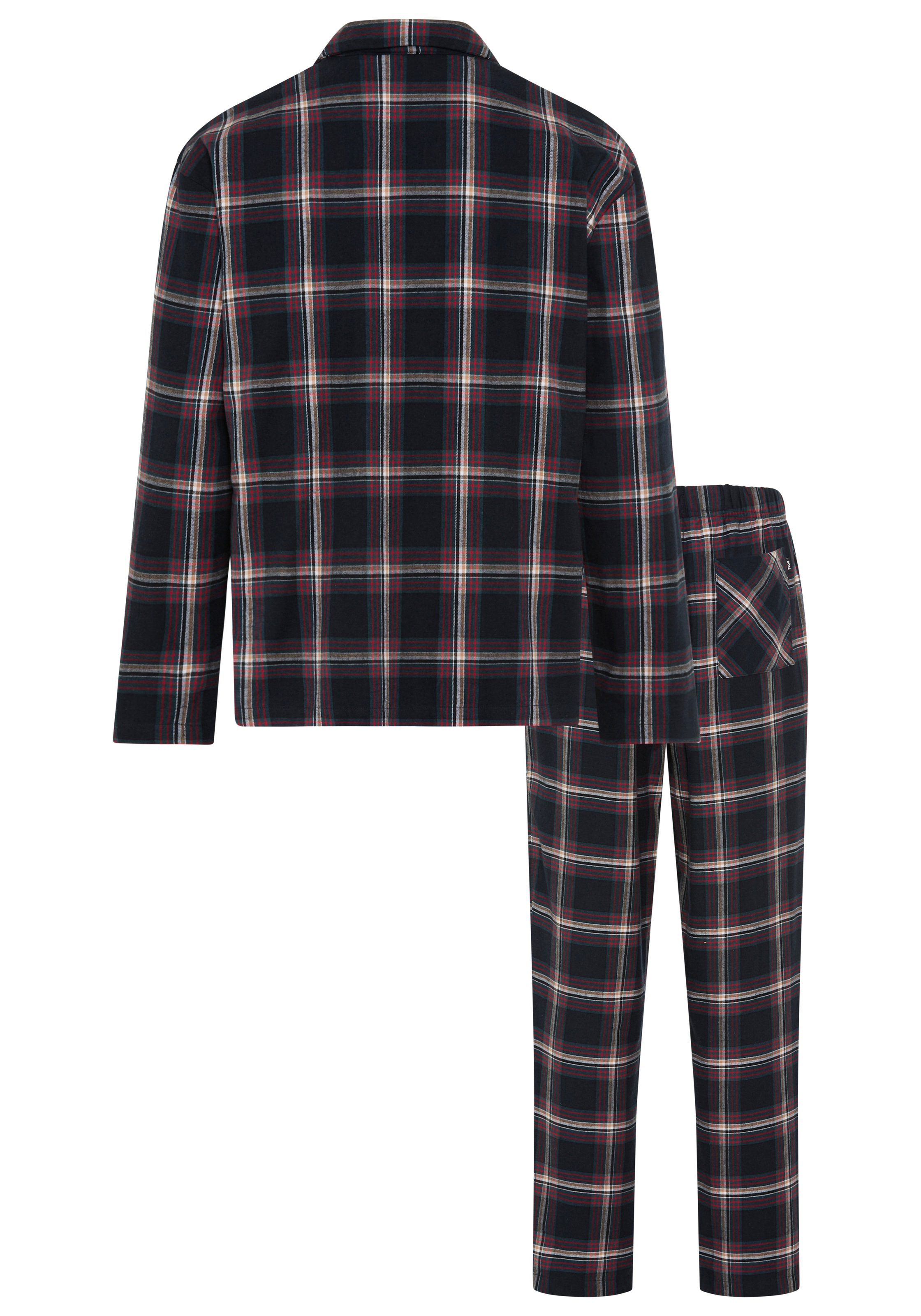 BOSS Pyjama "Holiday" Neuheit, Oberteil mit Knöpfen, Hose mit elastischem B günstig online kaufen