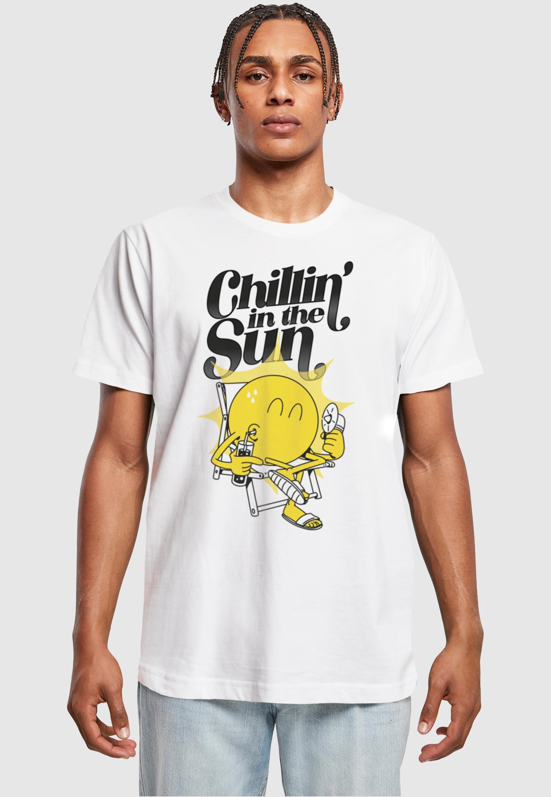 MisterTee T-Shirt »MisterTee Herren Chillin' the Sun Tee«, (1 tlg.)