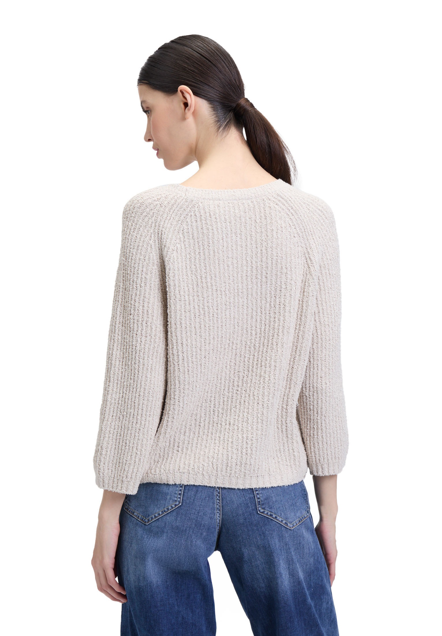 Cartoon Strickpullover »Cartoon Strickpullover mit Rundhalsausschnitt«, (1 tlg.), Struktur