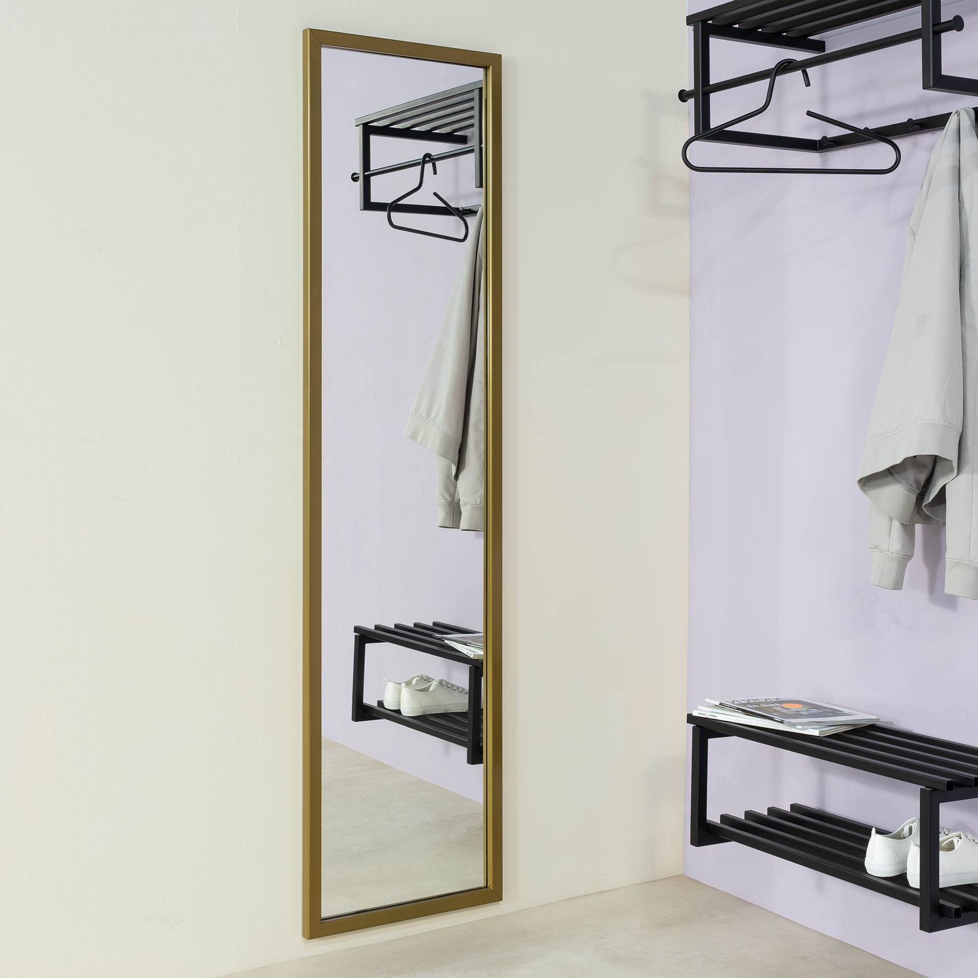 Spinder Design Spiegel »SENZA M2«, (1 St.), Wandspiegel aus Stahl