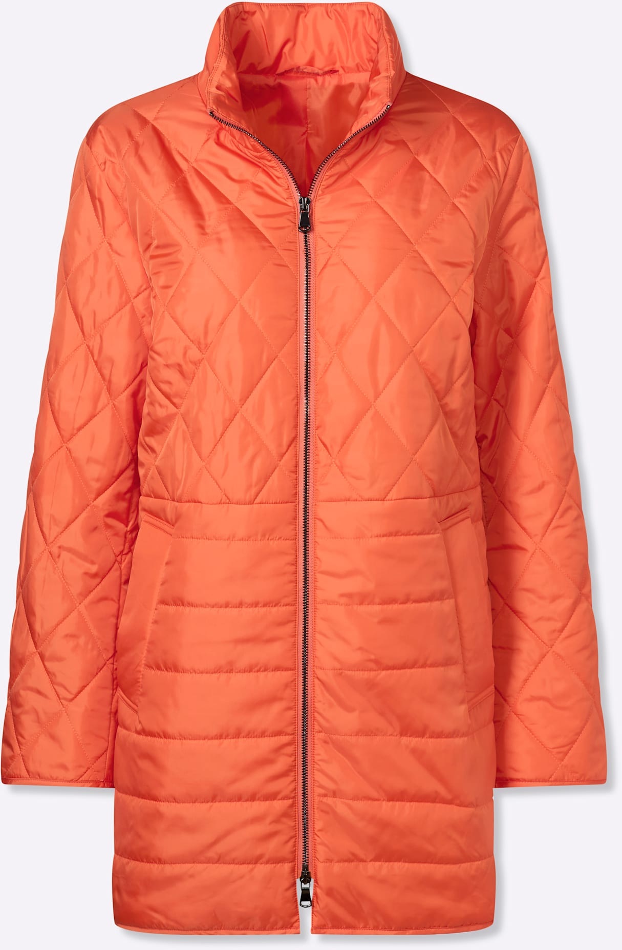 Classic Basics Women's Quilted Jacket Orange Size 56 3