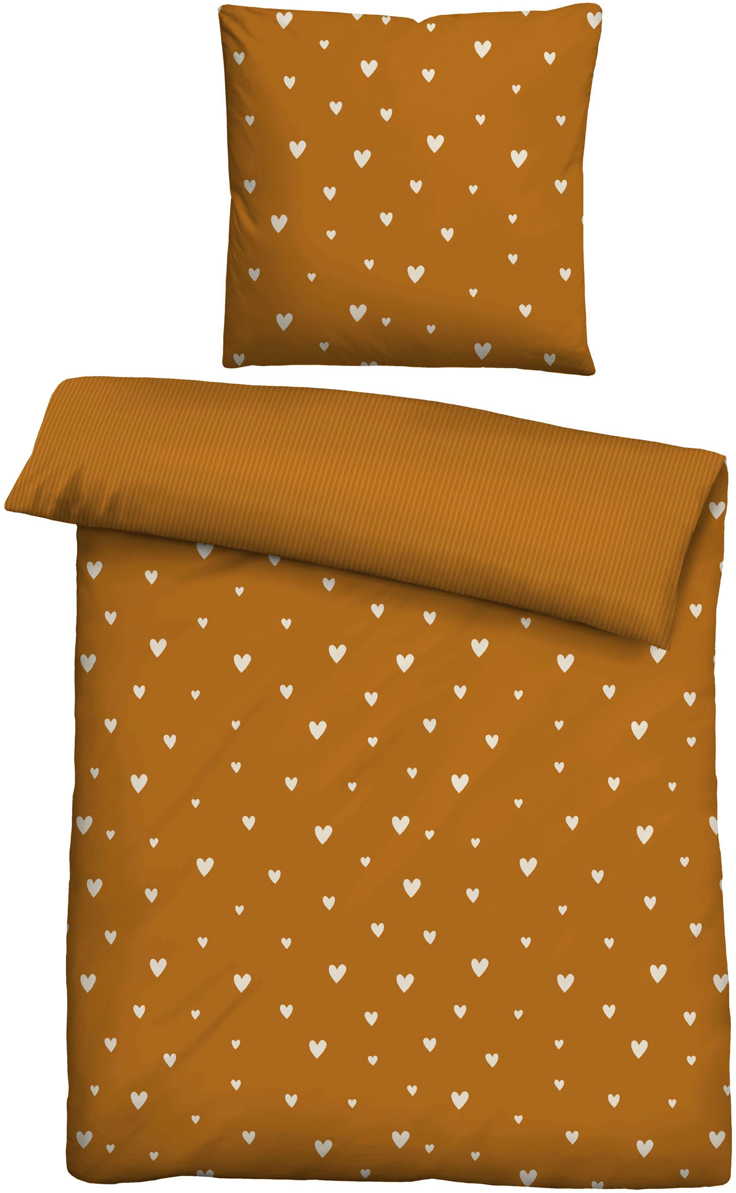 Thumbnail - Castell - Markenbettwäsche Wendebettwäsche "0400869" 2 Stk. hautsympathisch, 100% Baumwolle, Reißverschluss, ganzjährig ...