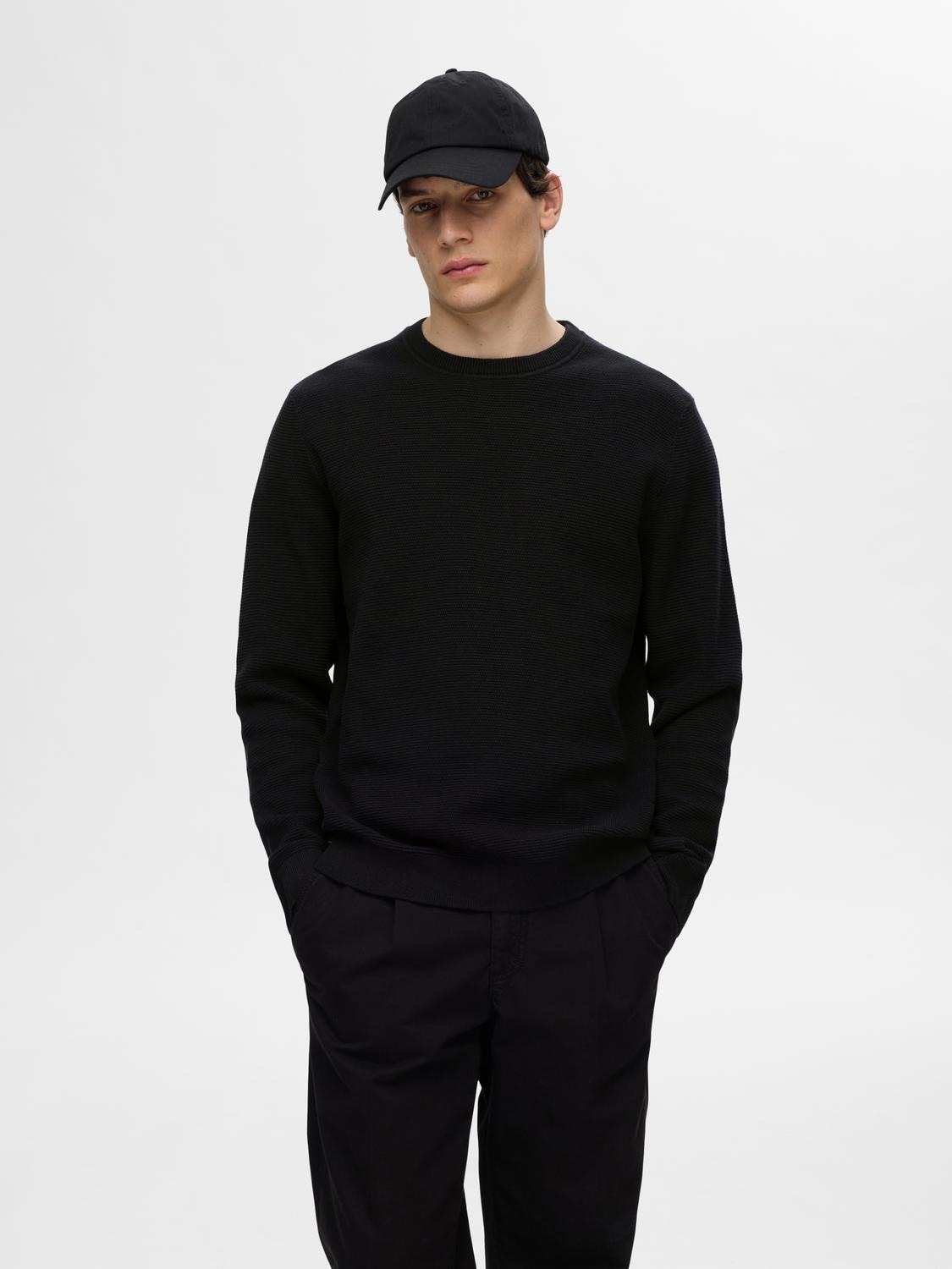 SELECTED Strickpullover "SLHROSS LS KNIT STRUCTURE CREW NECK NOOS" günstig online kaufen