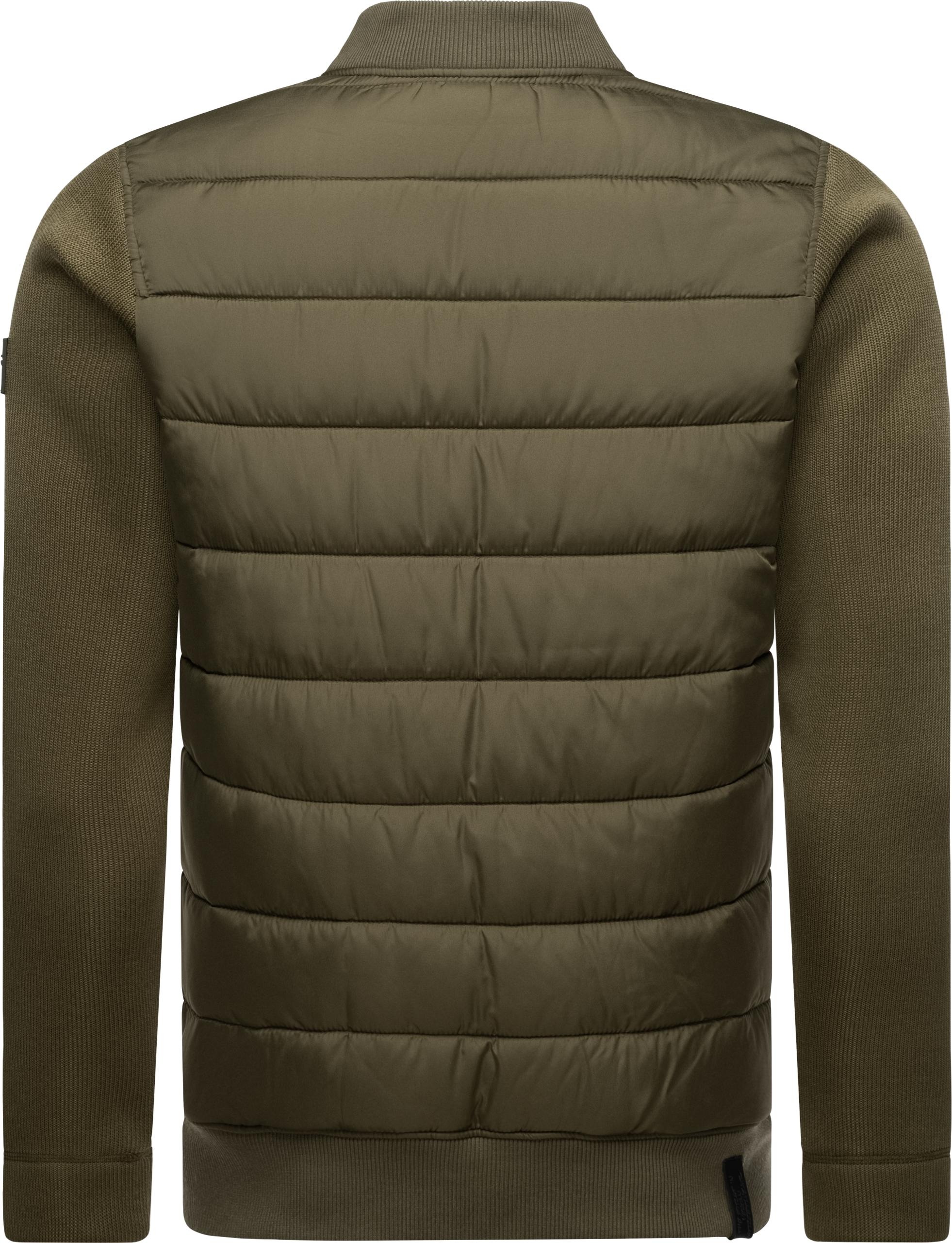 Ragwear Steppjacke »Hallmar«, ohne Kapuze, Coole Herren Übergangsjacke mit weichen Ripp-Ärmeln