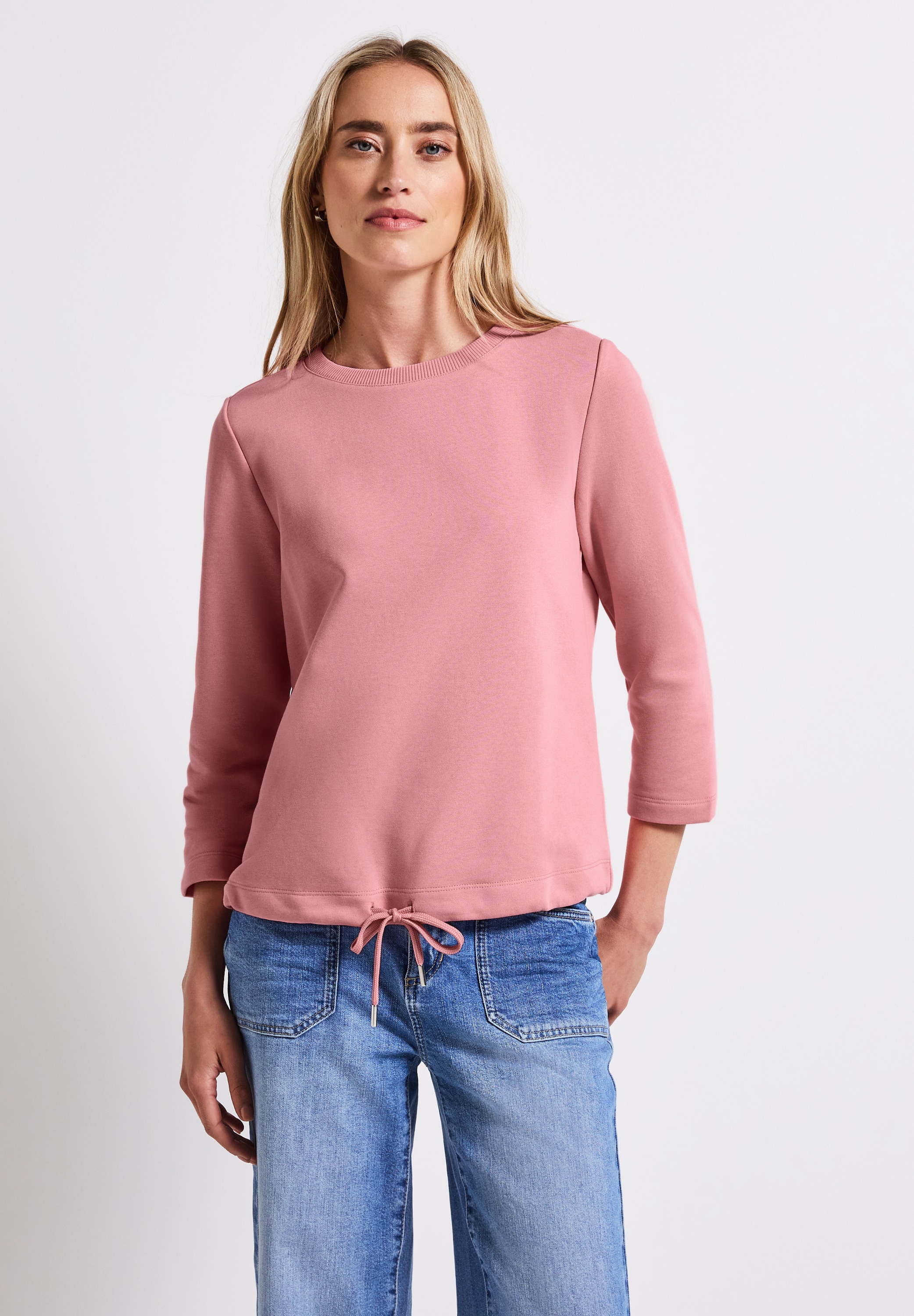 STREET ONE Sweatshirt, mit elastischem Materialmix günstig online kaufen