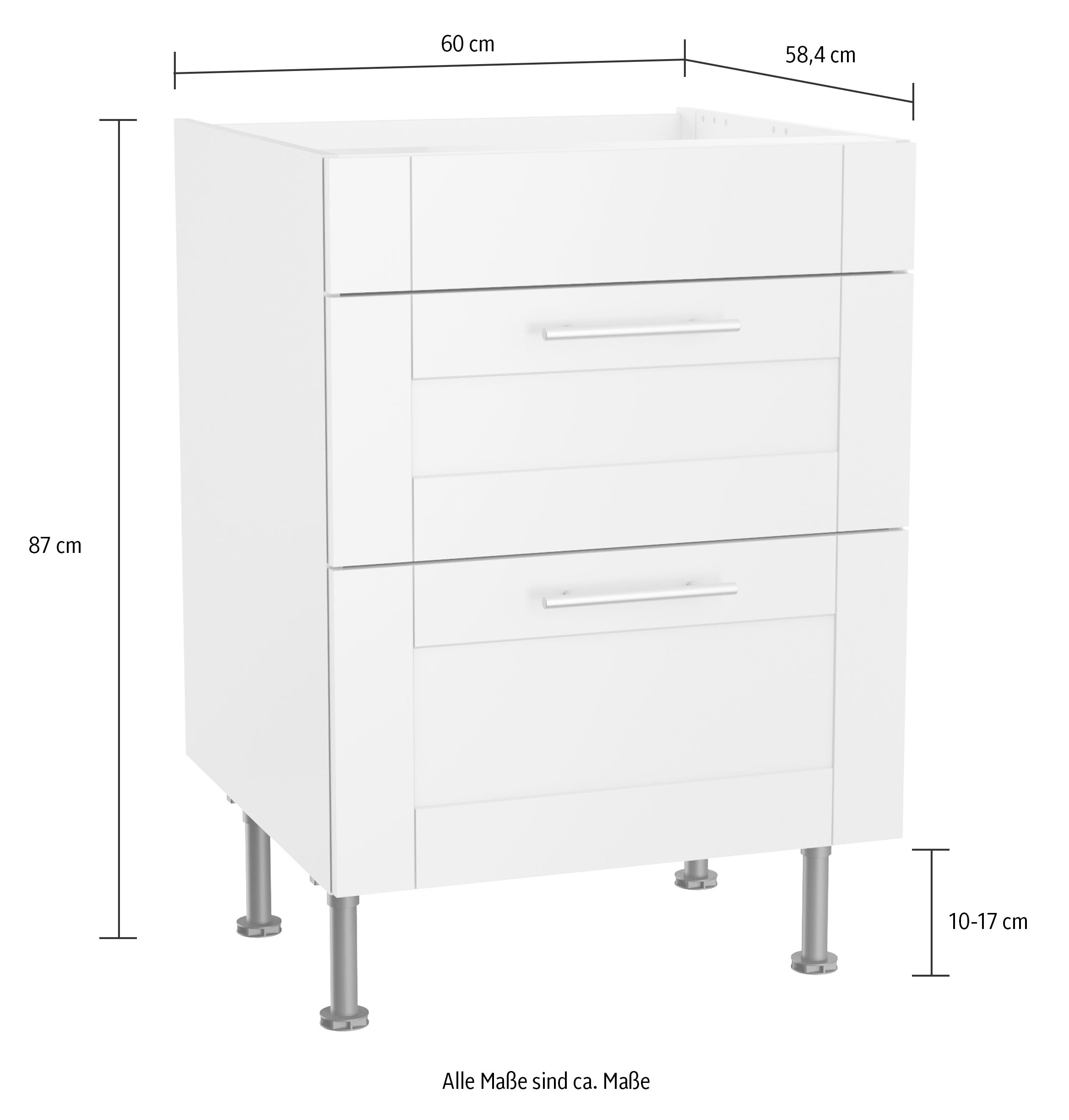 OPTIFIT Kochfeldumbauschrank »Ahus«, Breite 60 cm