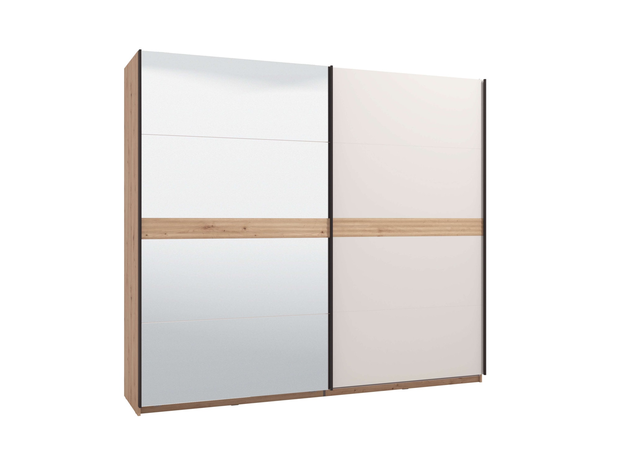 Schwebetürenschrank »Modena, Breite 245 cm, FSC-zertifiziert, Trendfarbe cashmere«,...