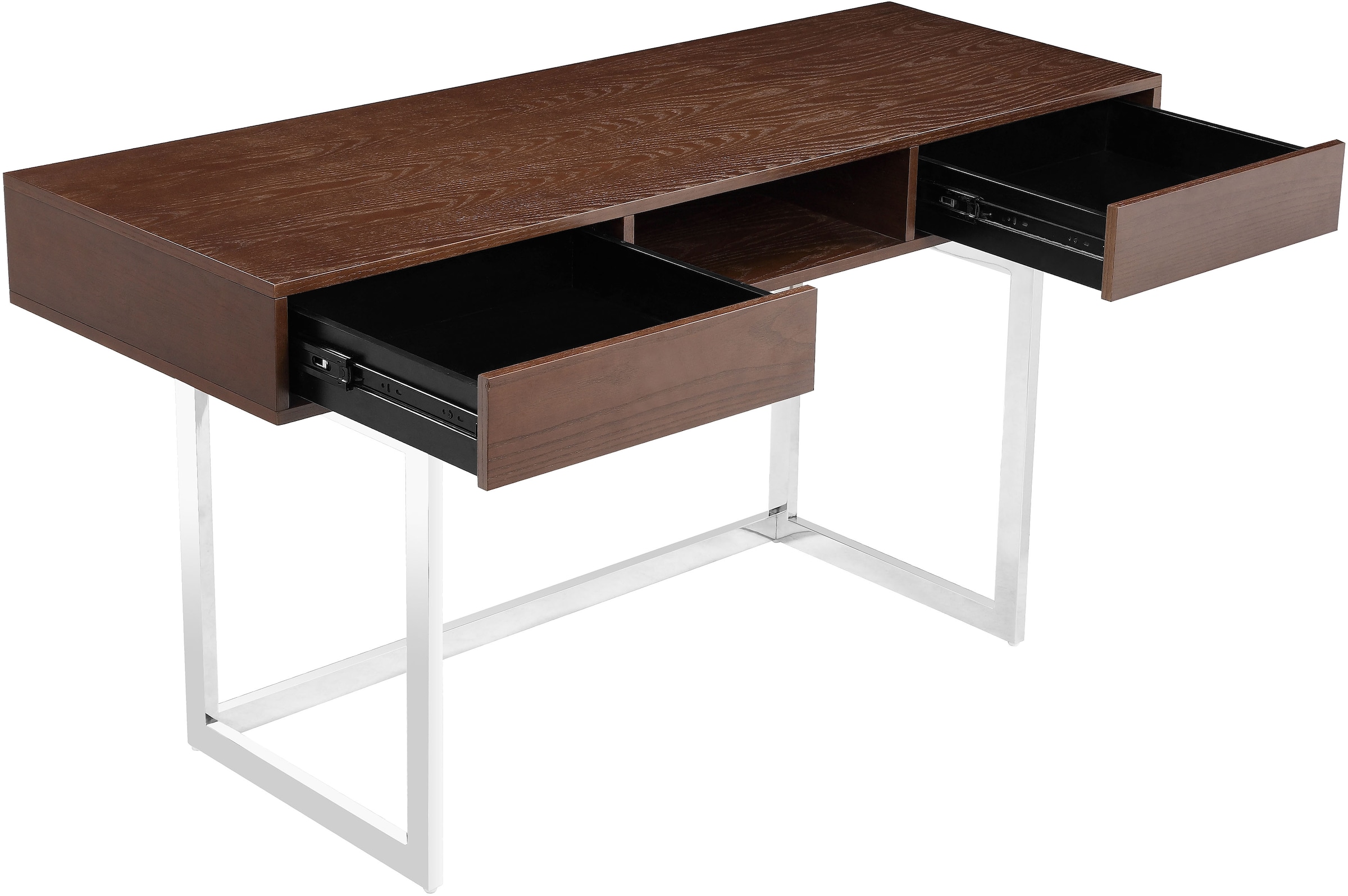 LeGer Home by Lena Gercke Schreibtisch »Danuta«, Furnierholz, Kufen aus Edelstahl, Breite 140 cm