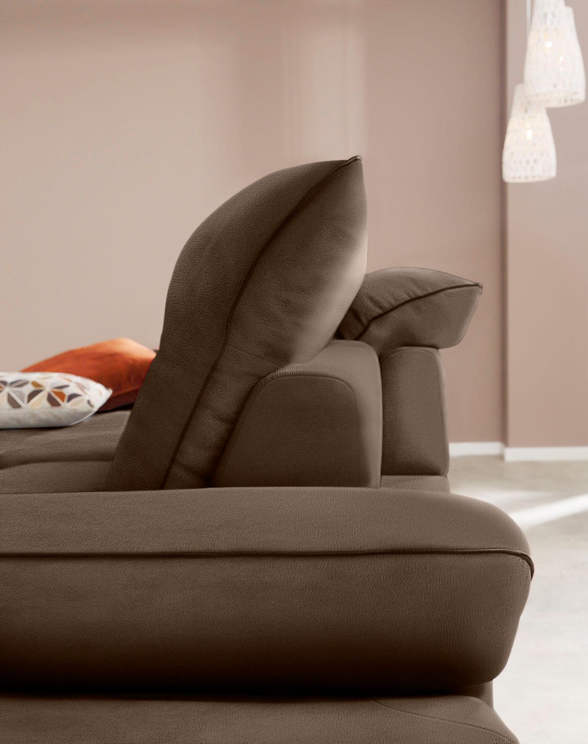 Thumbnail - W.SCHILLIG Ecksofa "enjoy&MORE, Designsofa, elegant und bequem, L-Form", Sitztiefenverstellung, Füße bronze pulverbeschi...