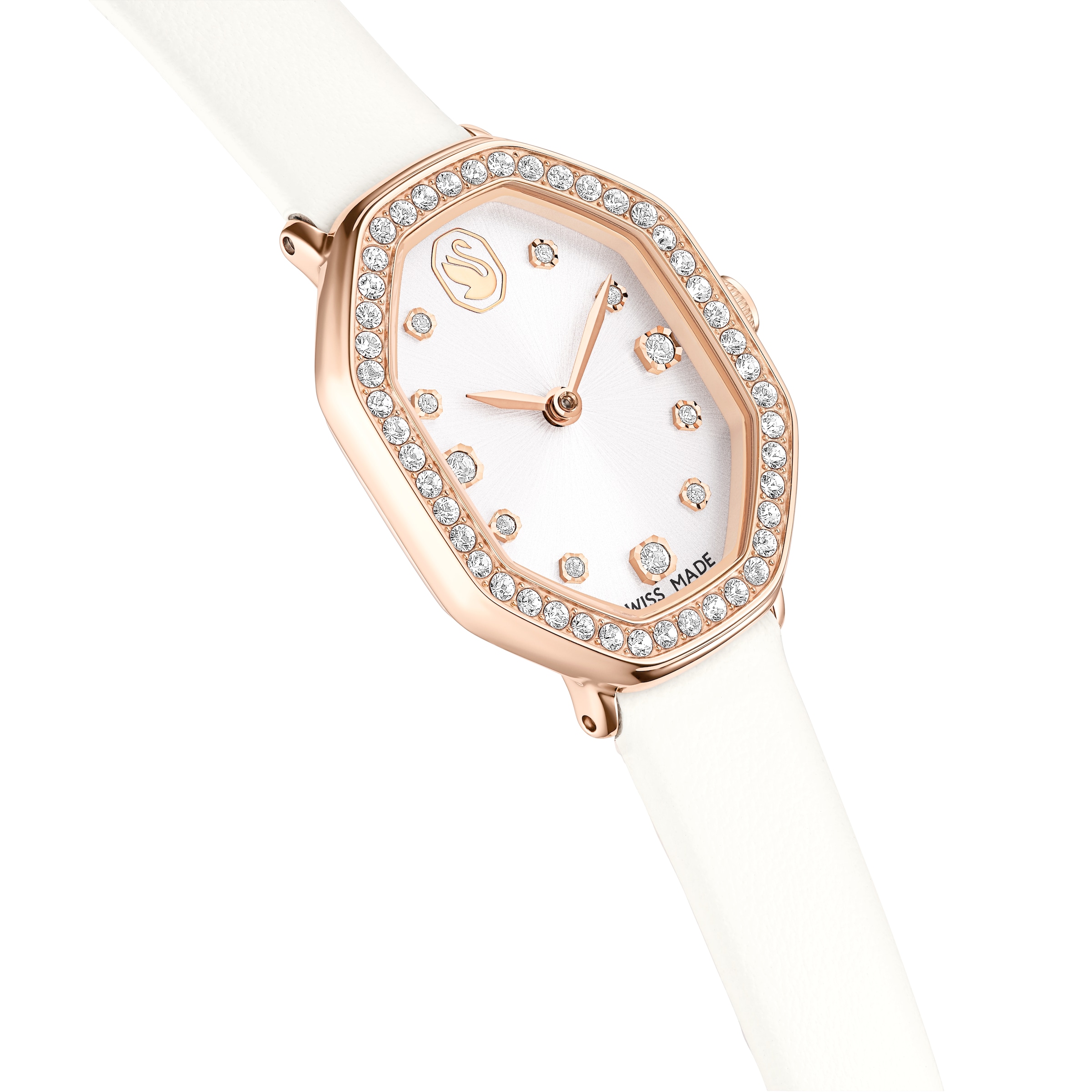 Swarovski Quarzuhr »DEXTERA« Armbanduhr, Damenuhr, Swiss Made, Lederarmband, analog