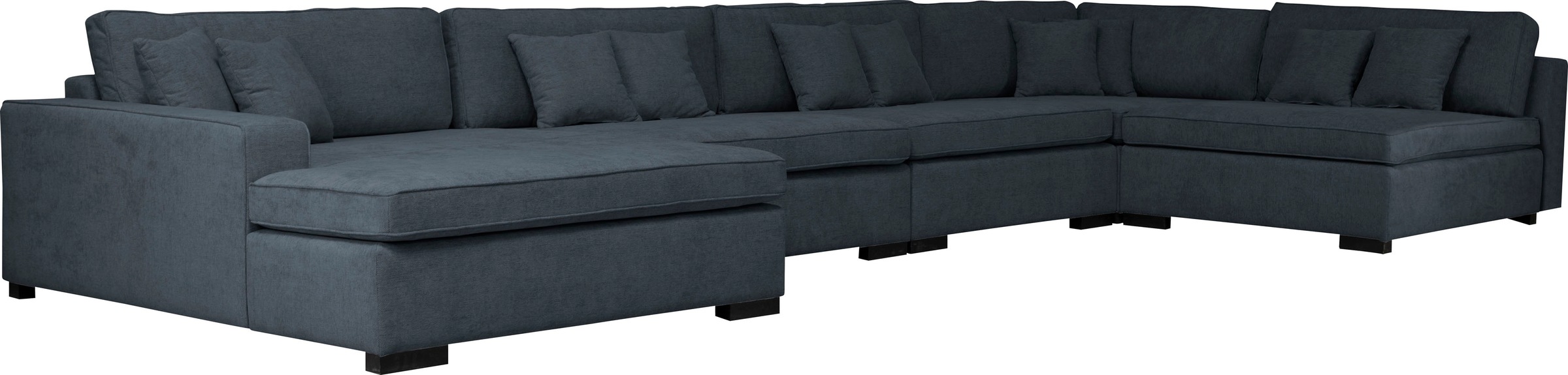 Home affaire Wohnlandschaft »Skara XXL U-Form«, Lounge-Sofa XXL mit Federkern-Polsterung, in vielen Bezugsvarianten