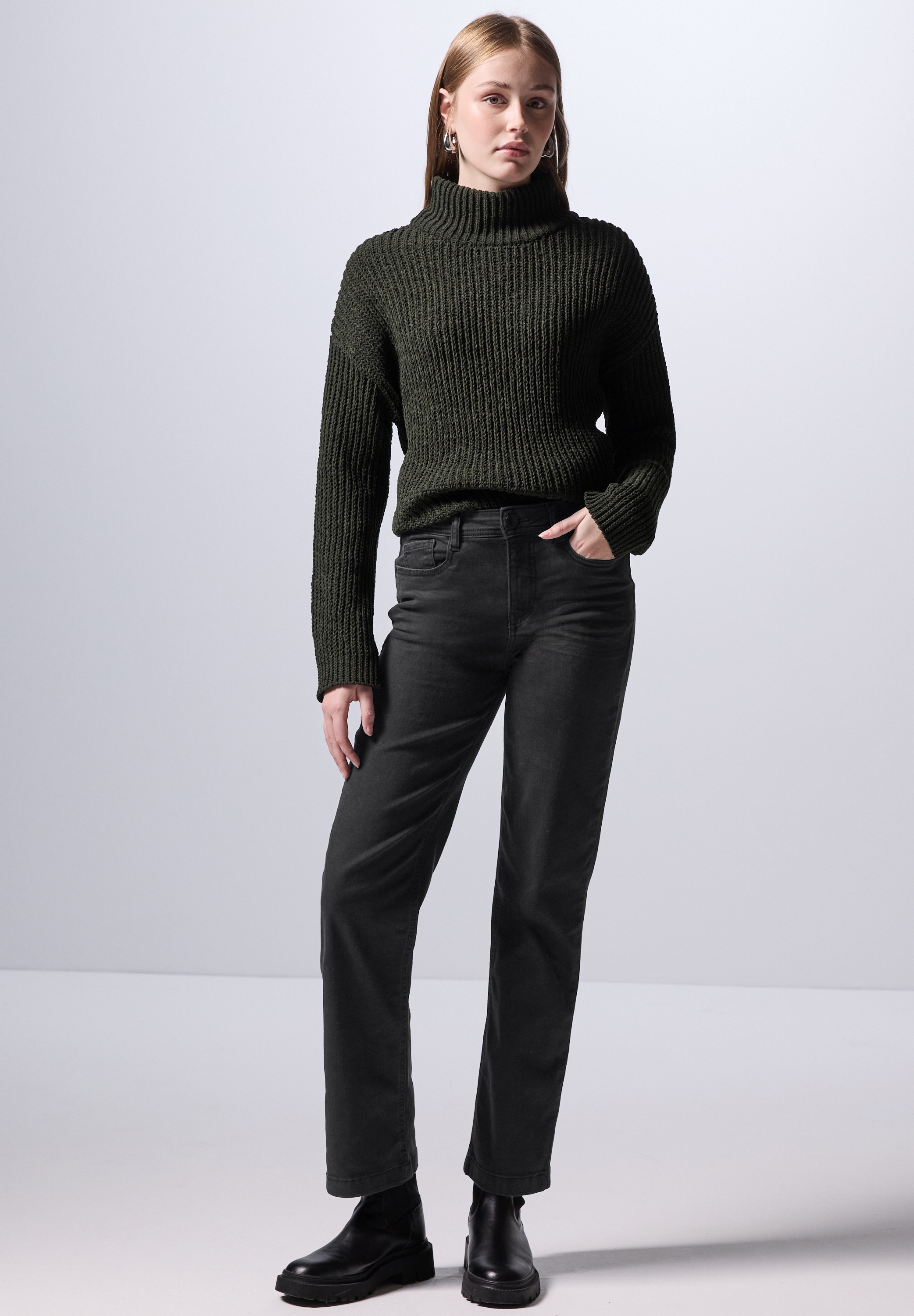 STREET ONE STUDIO Comfort-fit-Jeans, High Waist