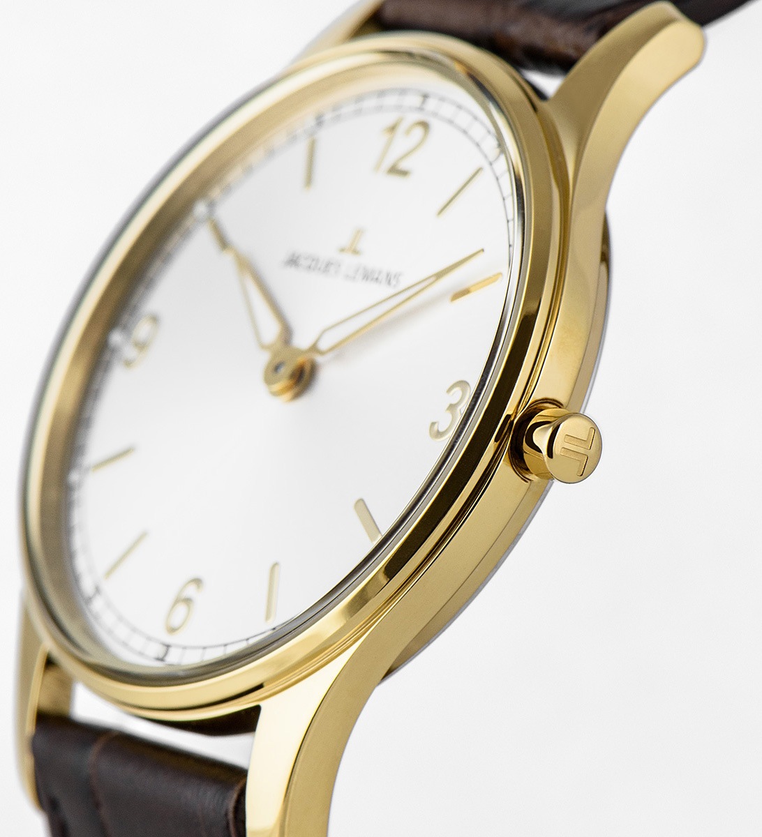 Jacques Lemans Quarzuhr »London, 1-2129C«, Armbanduhr, Damenuhr, Lederarmband, gehärtetes Crystexglas