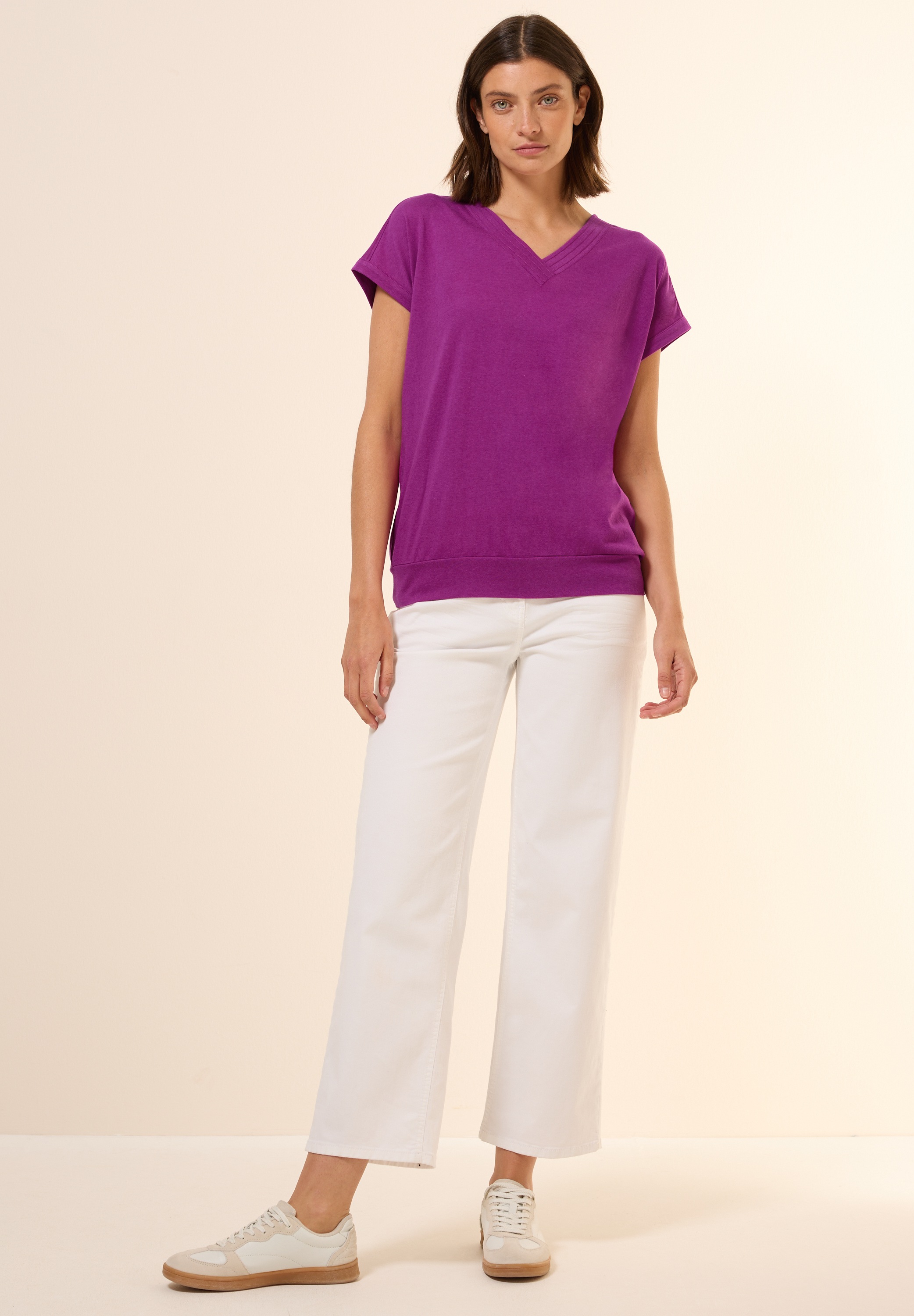 Cecil T-Shirt, im soften Baumwoll-Mix