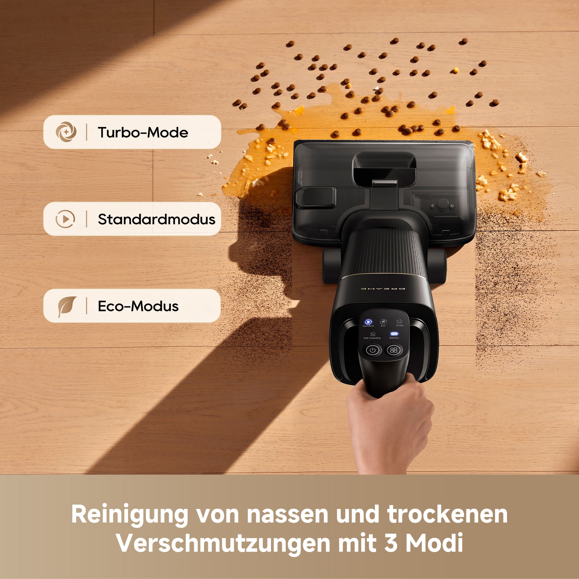 Dreame Nass-Trocken-Sauger »G12 Pro Flex« 35 min Laufzeit, Frischwasserreinigung