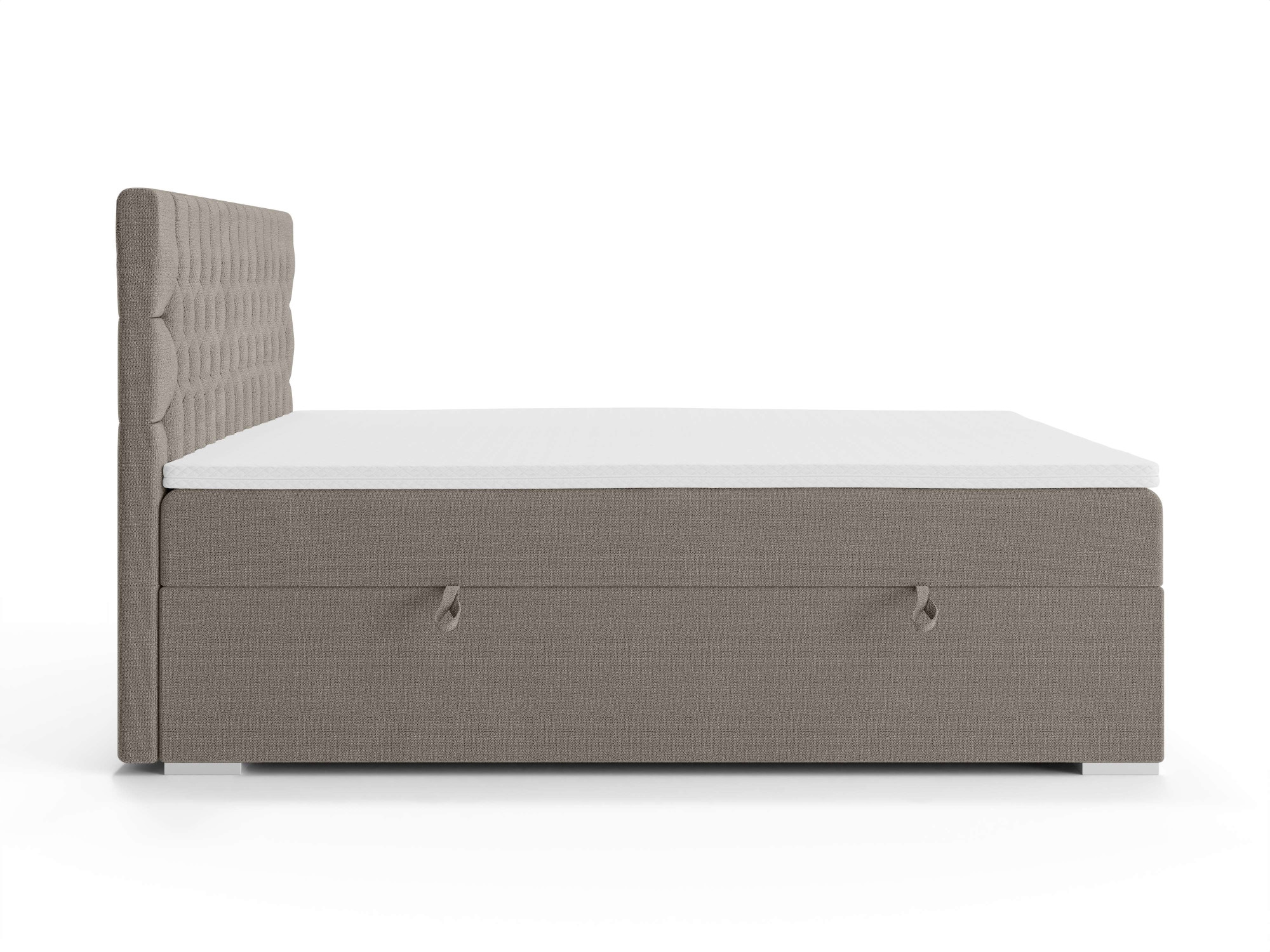 Leonique Polsterbett »ALIY mit Matratze und Topper, in 3 Breiten (140, 160 und 180 cm)«, Boxspringbett mit Kopfteil, Bettkasten, Matratze (BFK/TFK) und Topper
