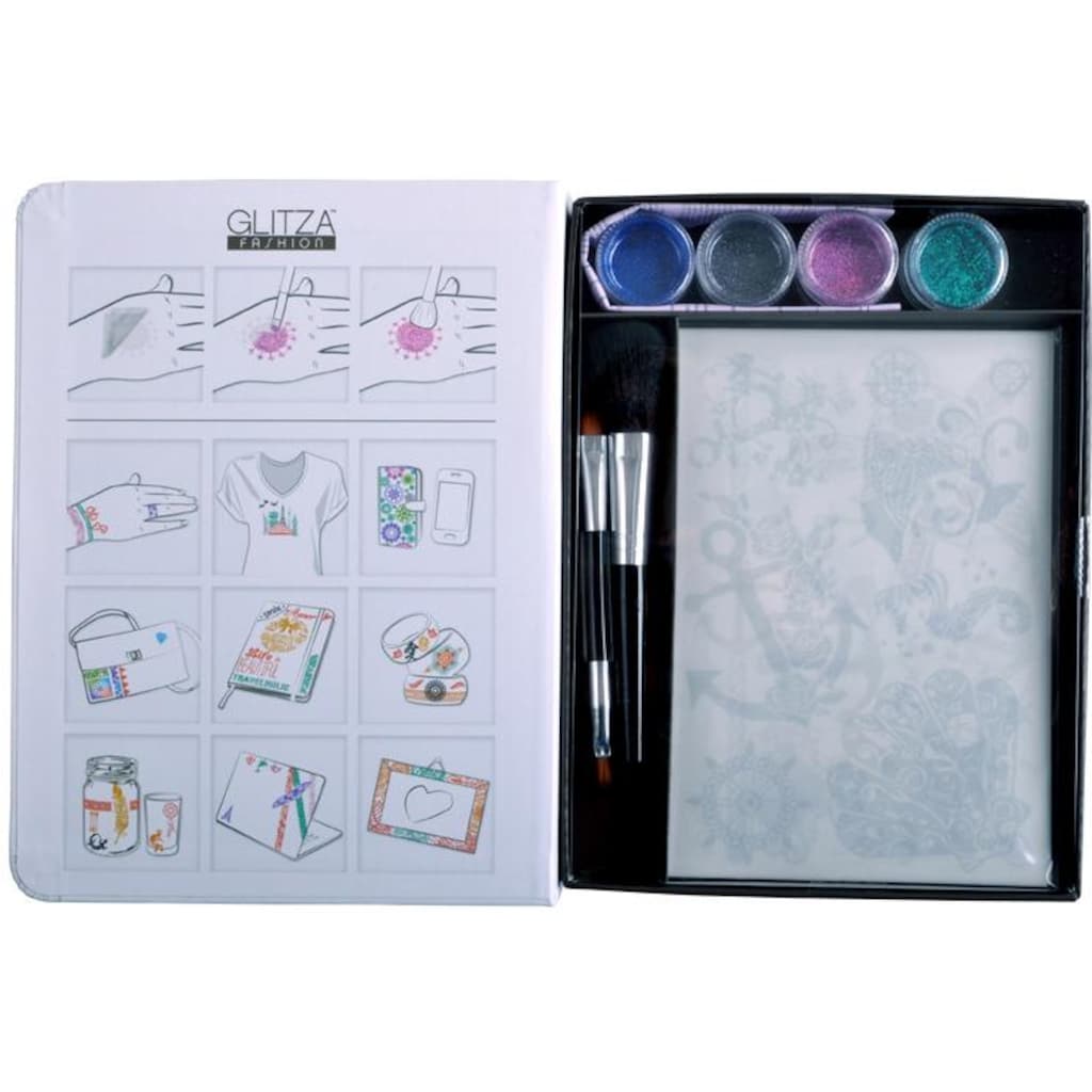 Knorrtoys® Kreativset »GLITZA FASHION Deluxe Set Nautical«, (Set)