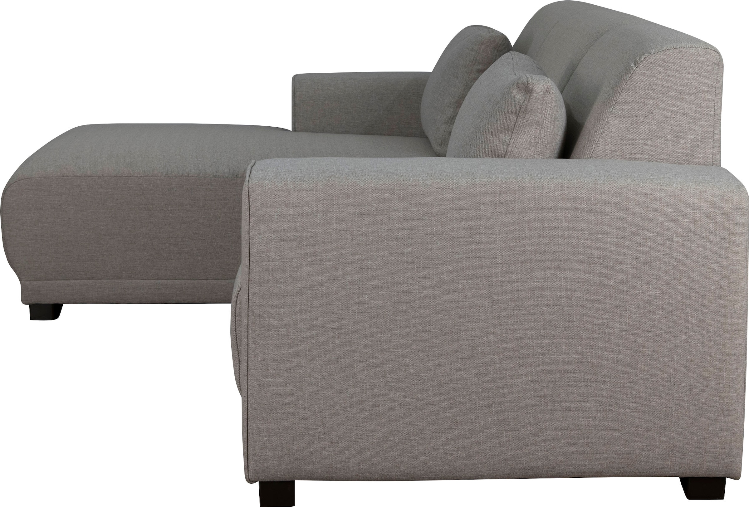 Home affaire Ecksofa »BORNHOLM L-Form mit Recamiere, Maße B/T/H: 234/162/85 cm«, Recamiere links oder rechts bestellbar, Wellenfederung, inkl. 2 Kissen