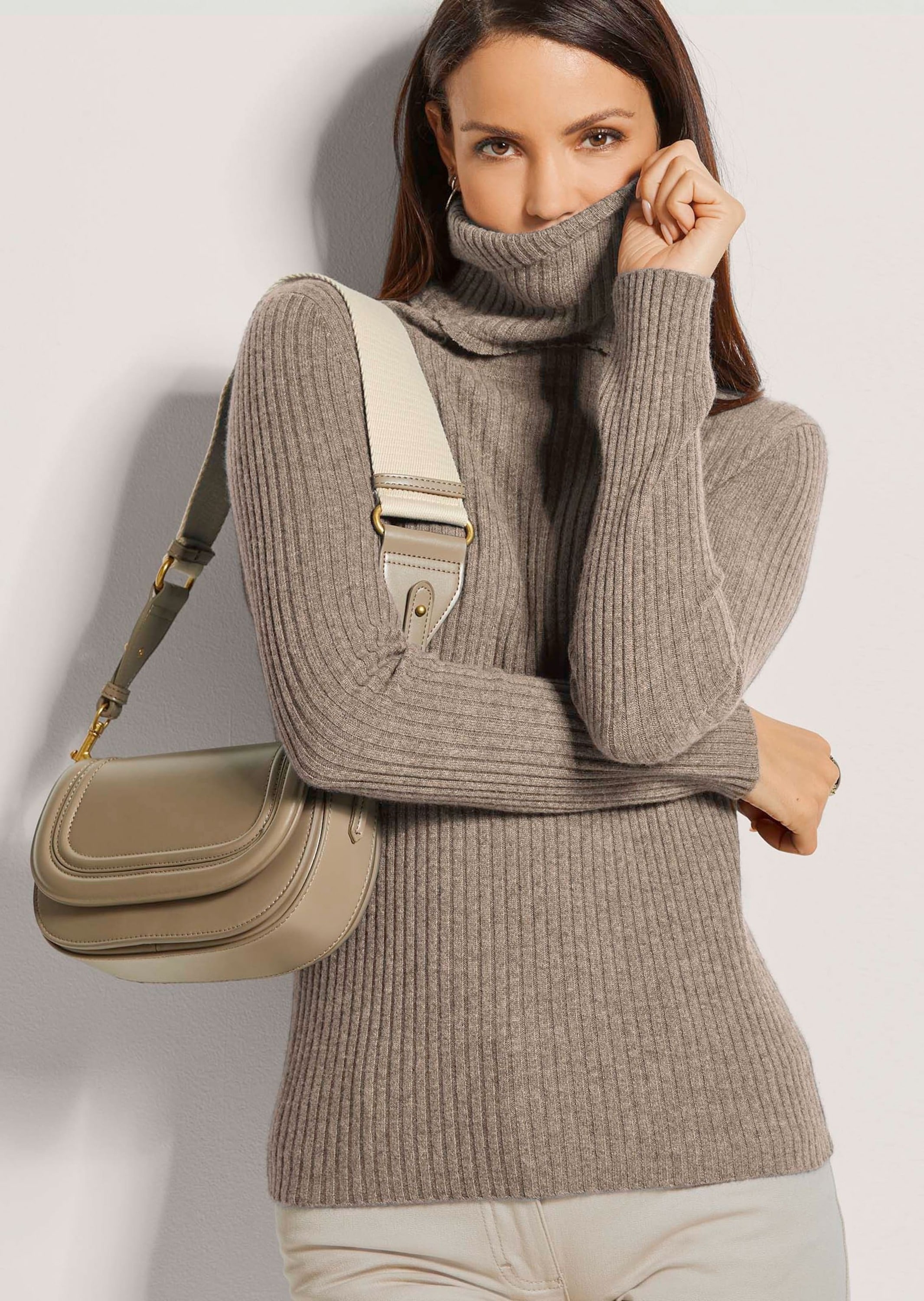 MADELEINE Longpullover »Kaschmirpullover Rollkragenpullover aus Kaschmir«