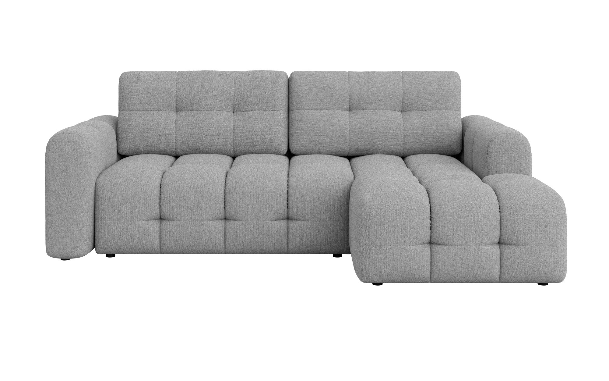 INOSIGN Ecksofa »Manilla, wahlweise mit Bettfunktion, B/T/H 265/170/91 cm«, L-Form mit Recamiere rechts/links bestellbar, Wellenunterfederung