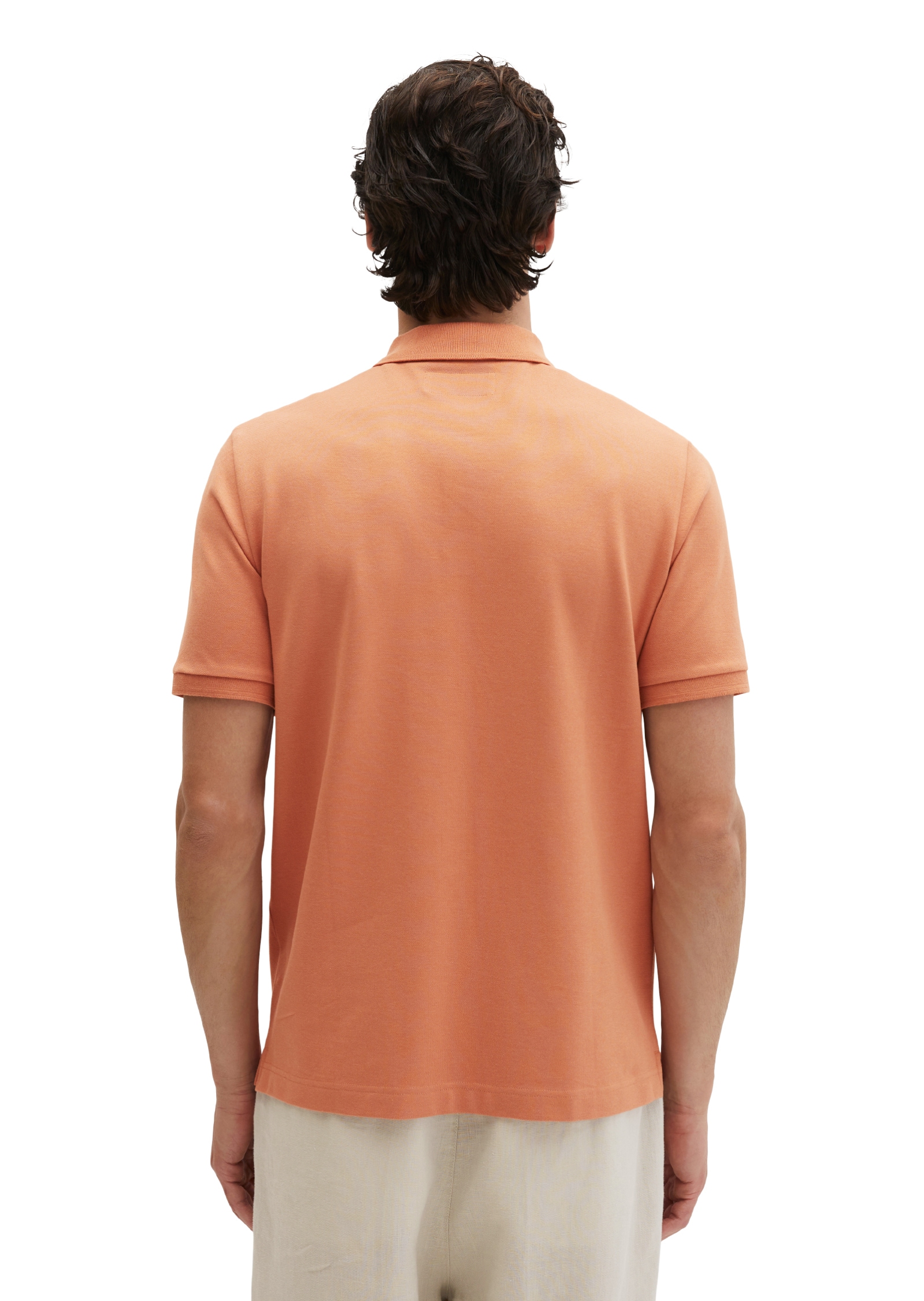 Marc O'Polo Poloshirt »aus mittelschwerem Bio-Baumwoll-Viskose-Mix«