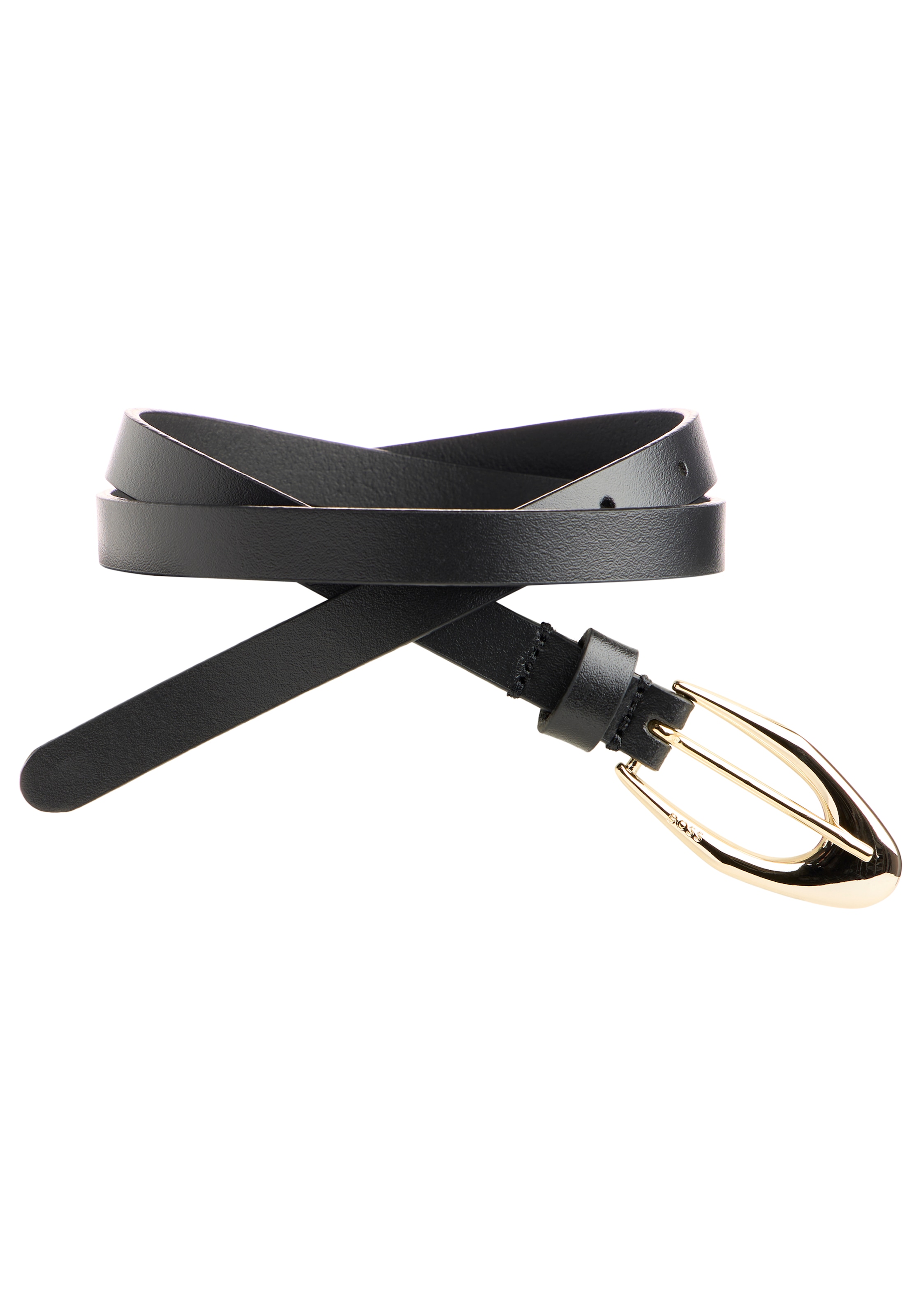 BOSS Ledergürtel "Lola-G Sz15" mit abgerundeter Schließe günstig online kaufen