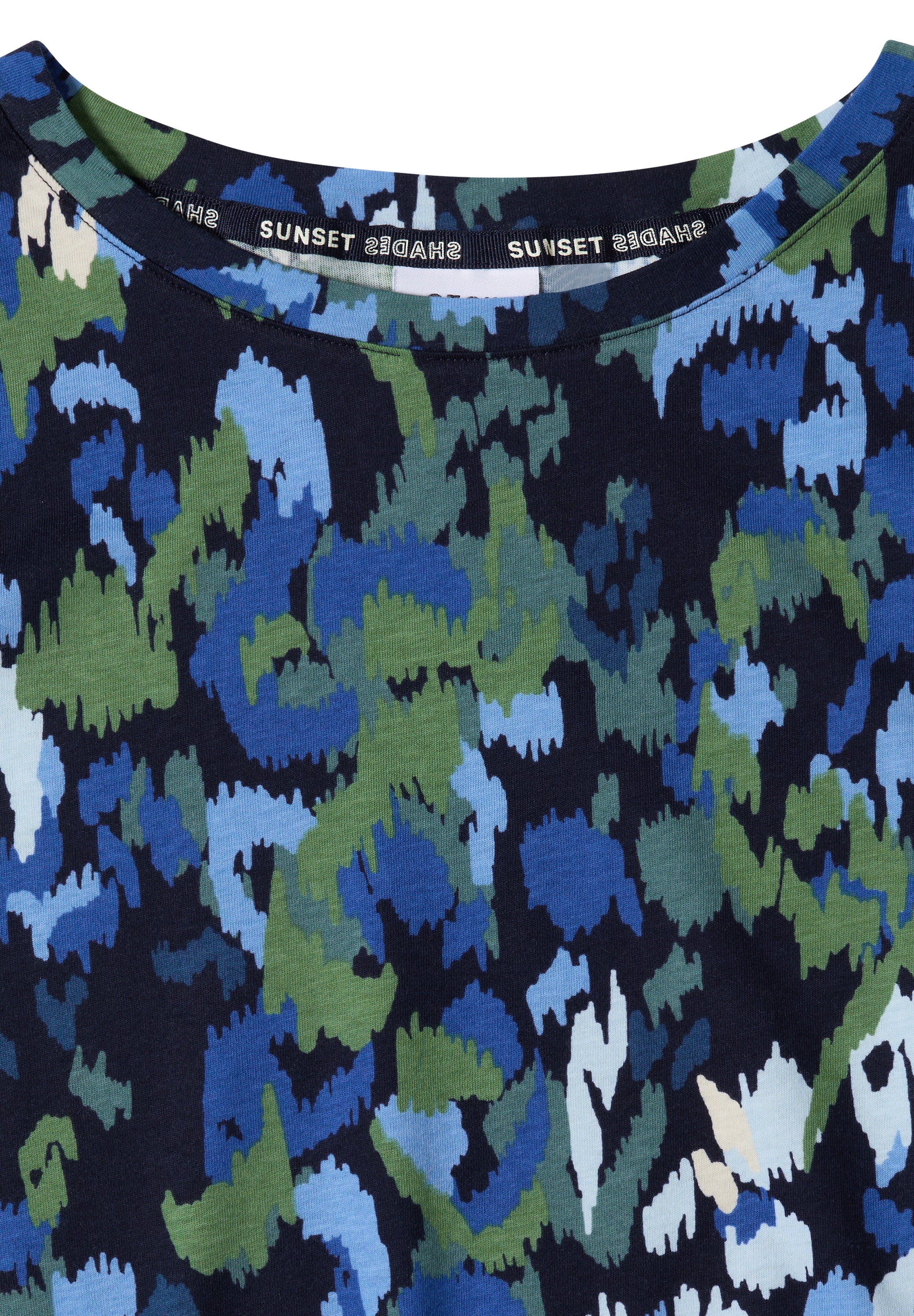 Cecil Kurzarmshirt Sommershirt mit Boat Neck und Print