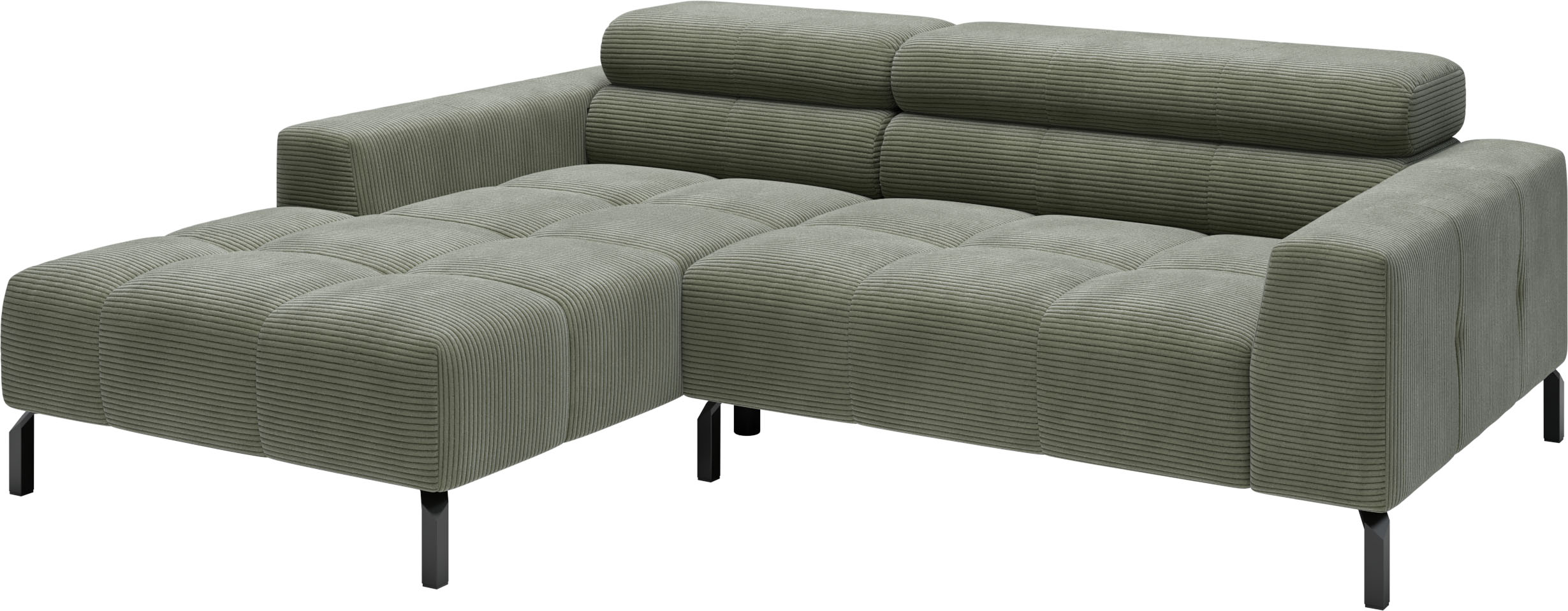 Thumbnail - Home affaire Ecksofa "Ecksofa Claya, L-Form, Kopfteilverstellung, Breite 223 cm" Moderne Steppung, weicher Polsteraufbau...