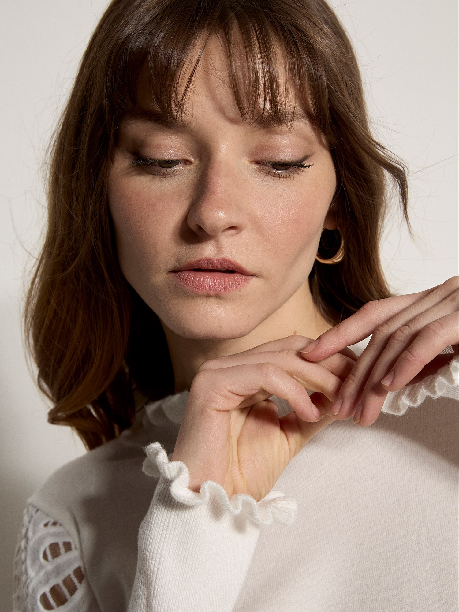 Apricot Rundhalspullover »Mesh-Pullover« aus Spitze