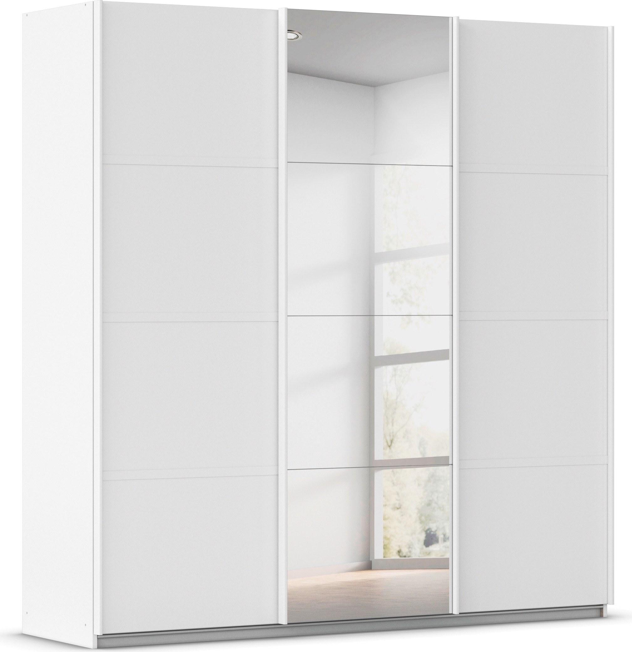 OTTO home Kleiderschrank "Mehrzweckschrank Aktenschrank Möbel Mietswohnung Schlafzimmer AVOLA" 3 verschiedene Ausstattungen BASIC/CLASSIC/PREMIUM (inkl. SOFT-CLOSE), mit eleganten Zierleisten in Chrom, Schwarz oder Weiß MADE IN GERMANY