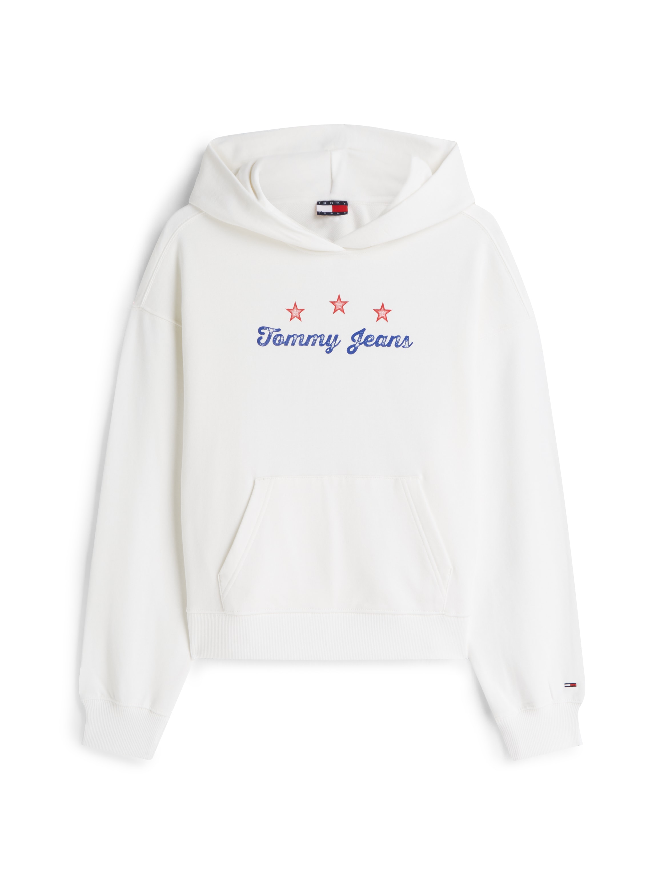 Tommy Jeans Kapuzensweatshirt »TJW BXY STAR NOVELTY HWK«, Baumwolle, Kängurutasche, Kapuze
